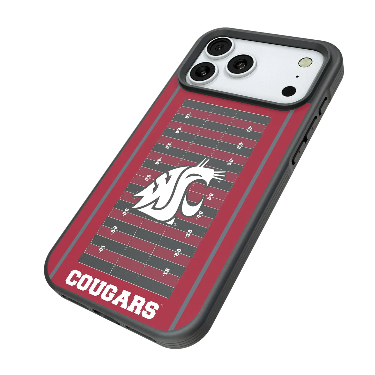 Washington State University Cougars Field iPhone Bump Phone Case for Apple iPhone - Isometric View#Device_iPhone 18 Pro Max