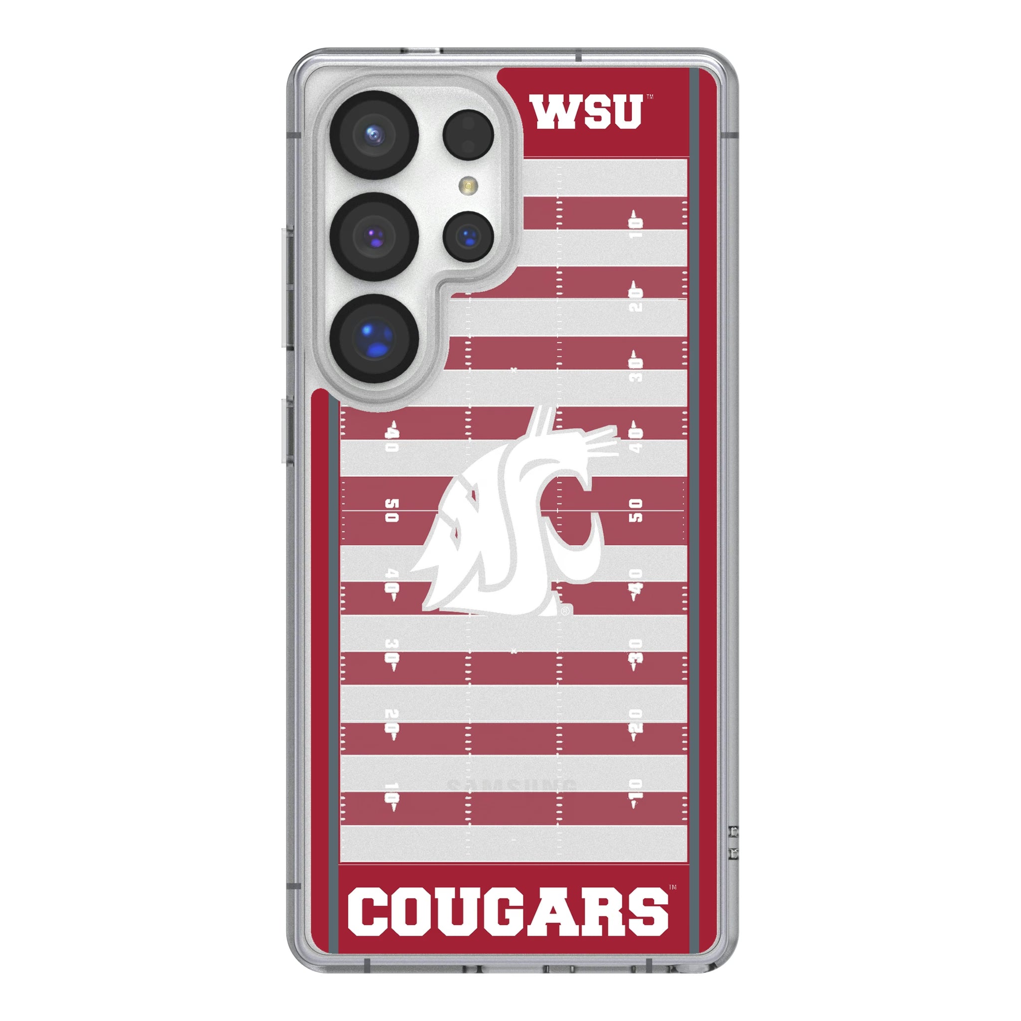 Washington State University Cougars Field Galaxy Clear Phone Case for Samsung Galaxy