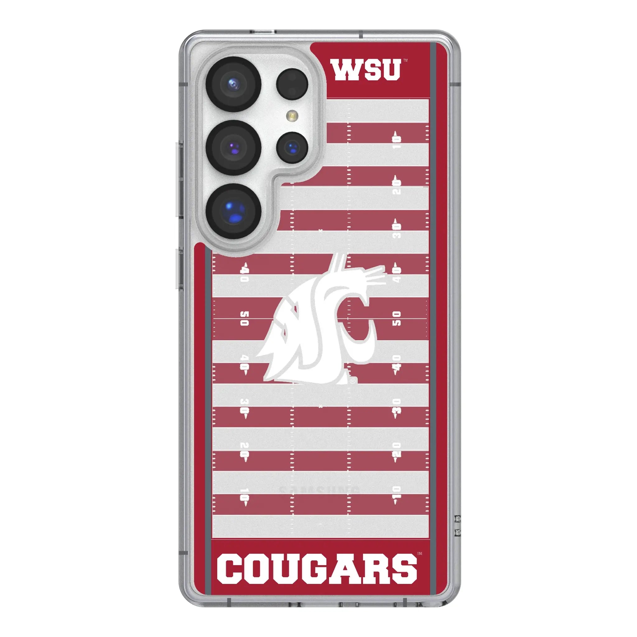 Washington State University Cougars Field Galaxy Clear Phone Case for Samsung Galaxy#Device_Galaxy S25 Ultra