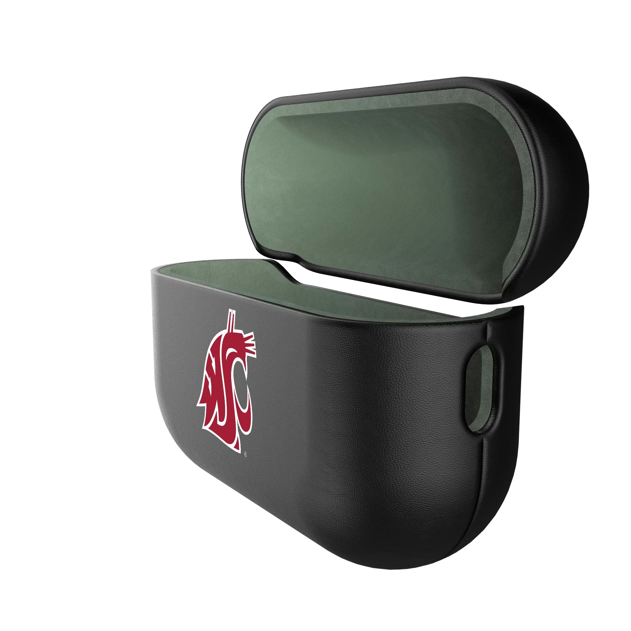 Washington State University Cougars Insignia AirPods AirPod Case Cover - Isometric View#Device_AirPods Pro 2nd Gen