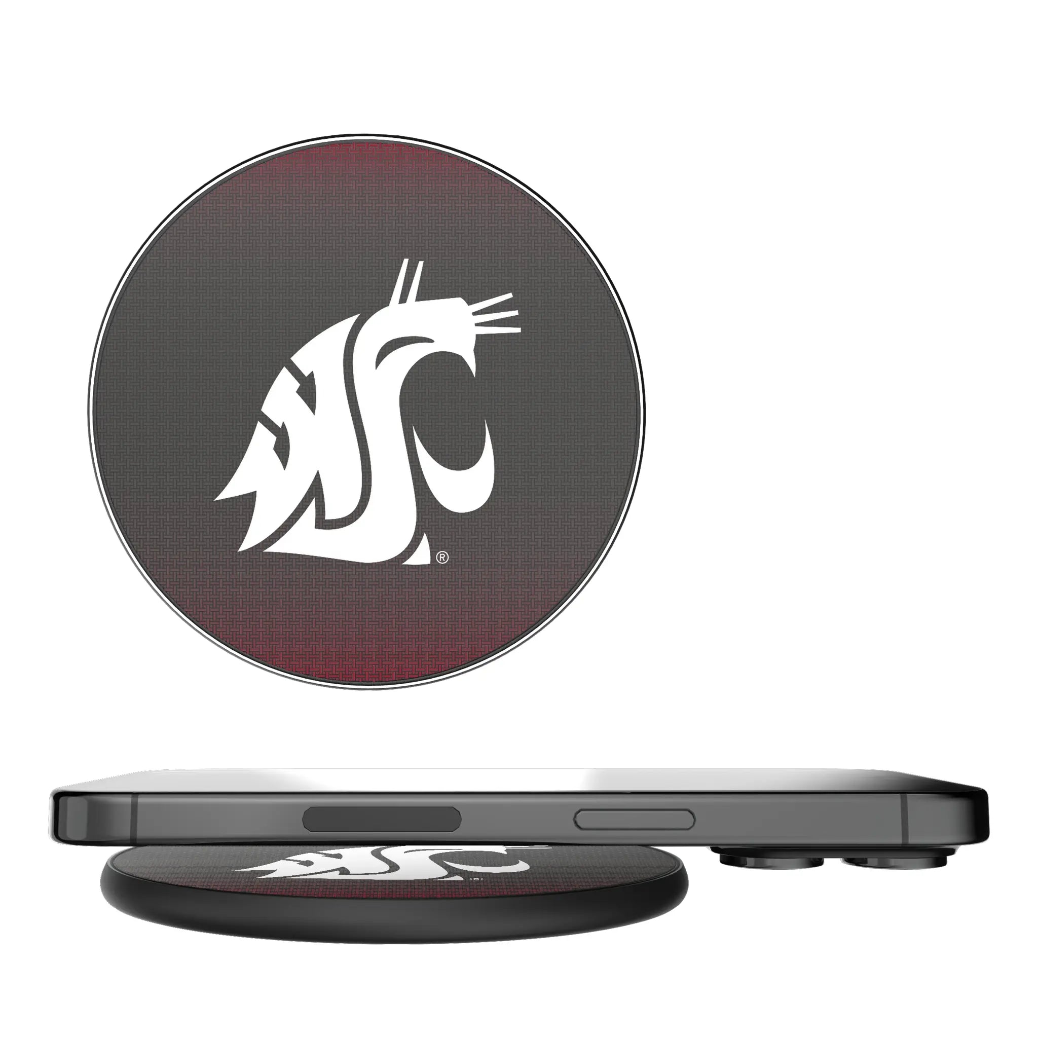 Washington State University Cougars Linen 15-Watt Wireless Charger