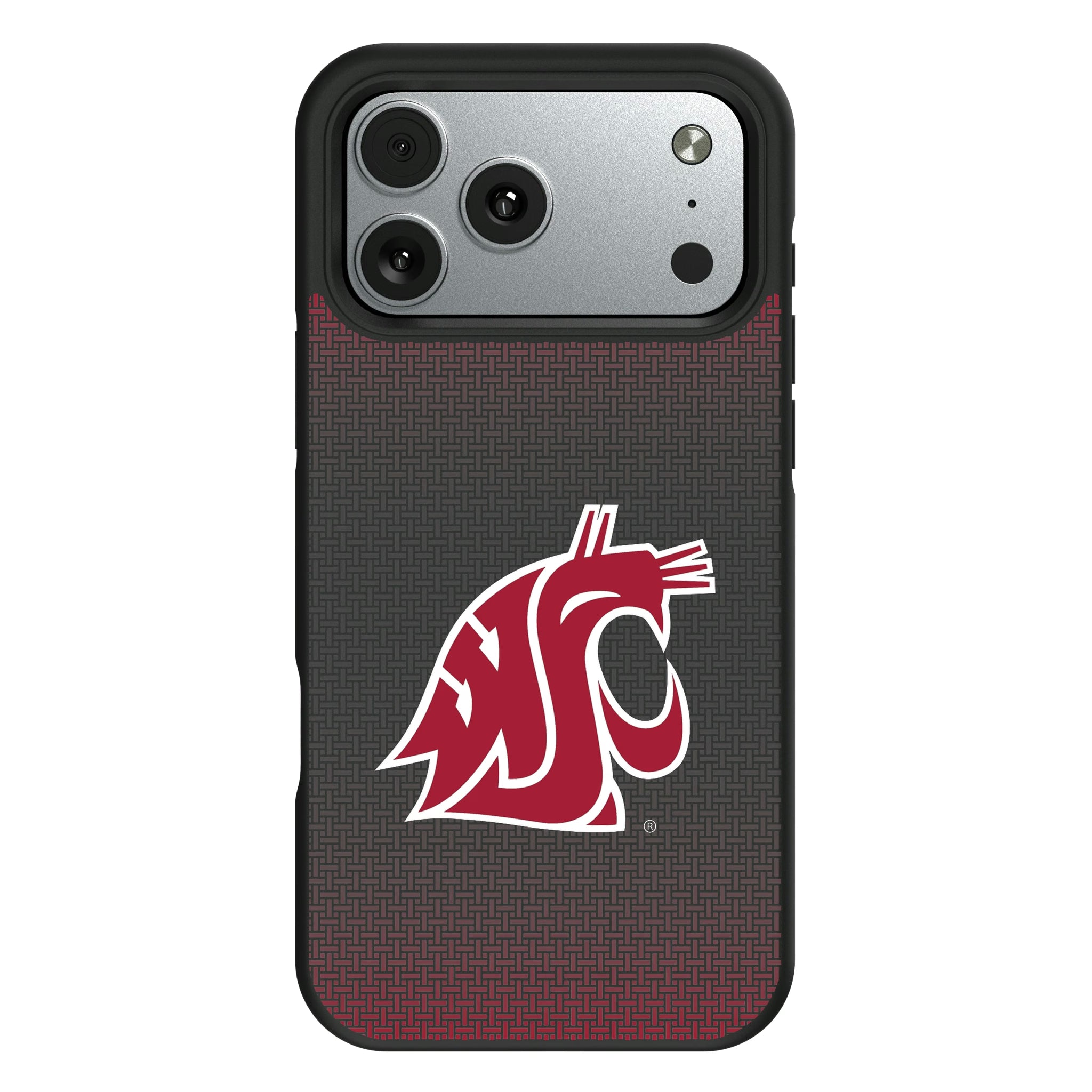Washington State University Cougars Linen iPhone Bump Phone Case for Apple iPhone#Device_iPhone 17 Pro Max