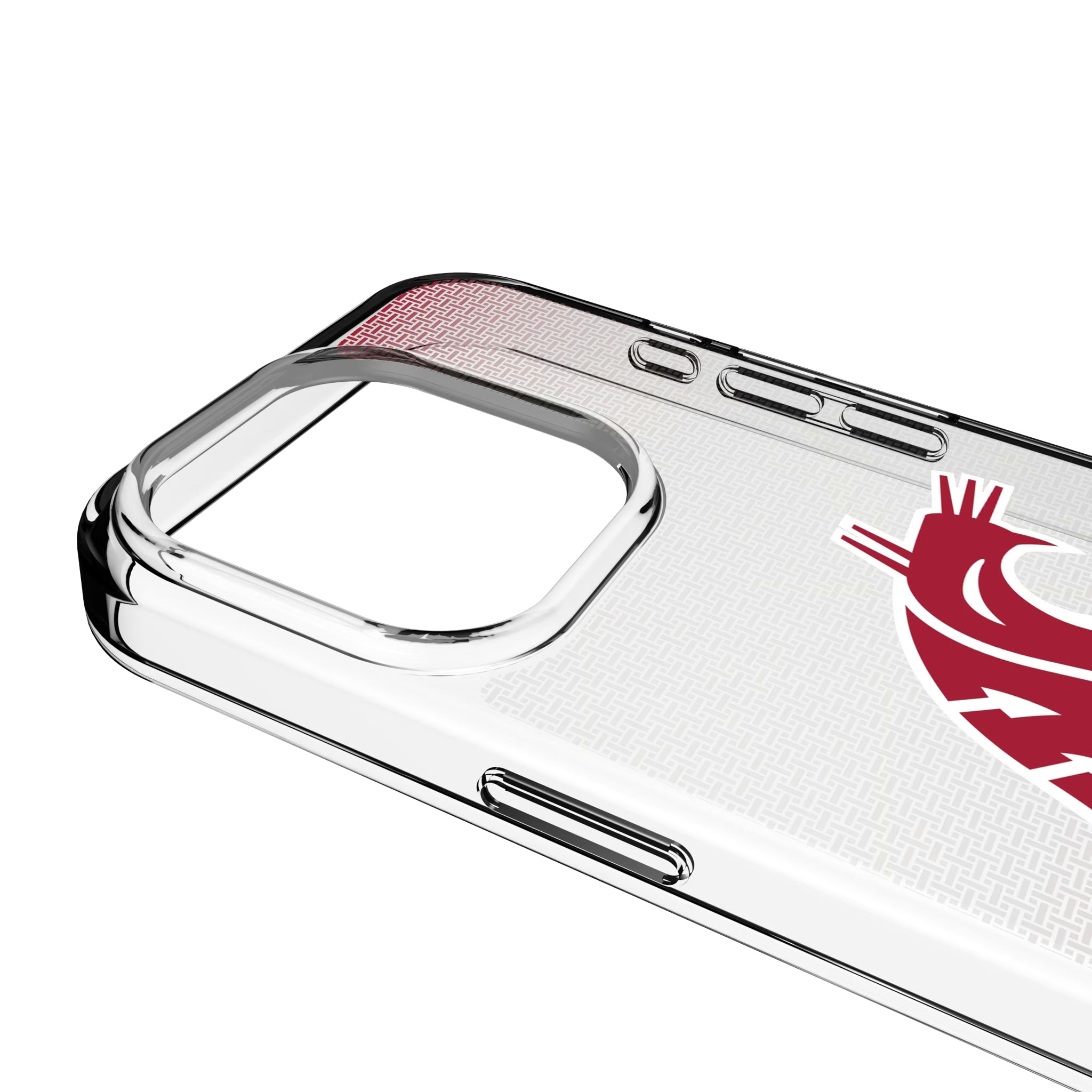 Washington State University Cougars Linen iPhone Clear Phone Case for Apple iPhone - Detail