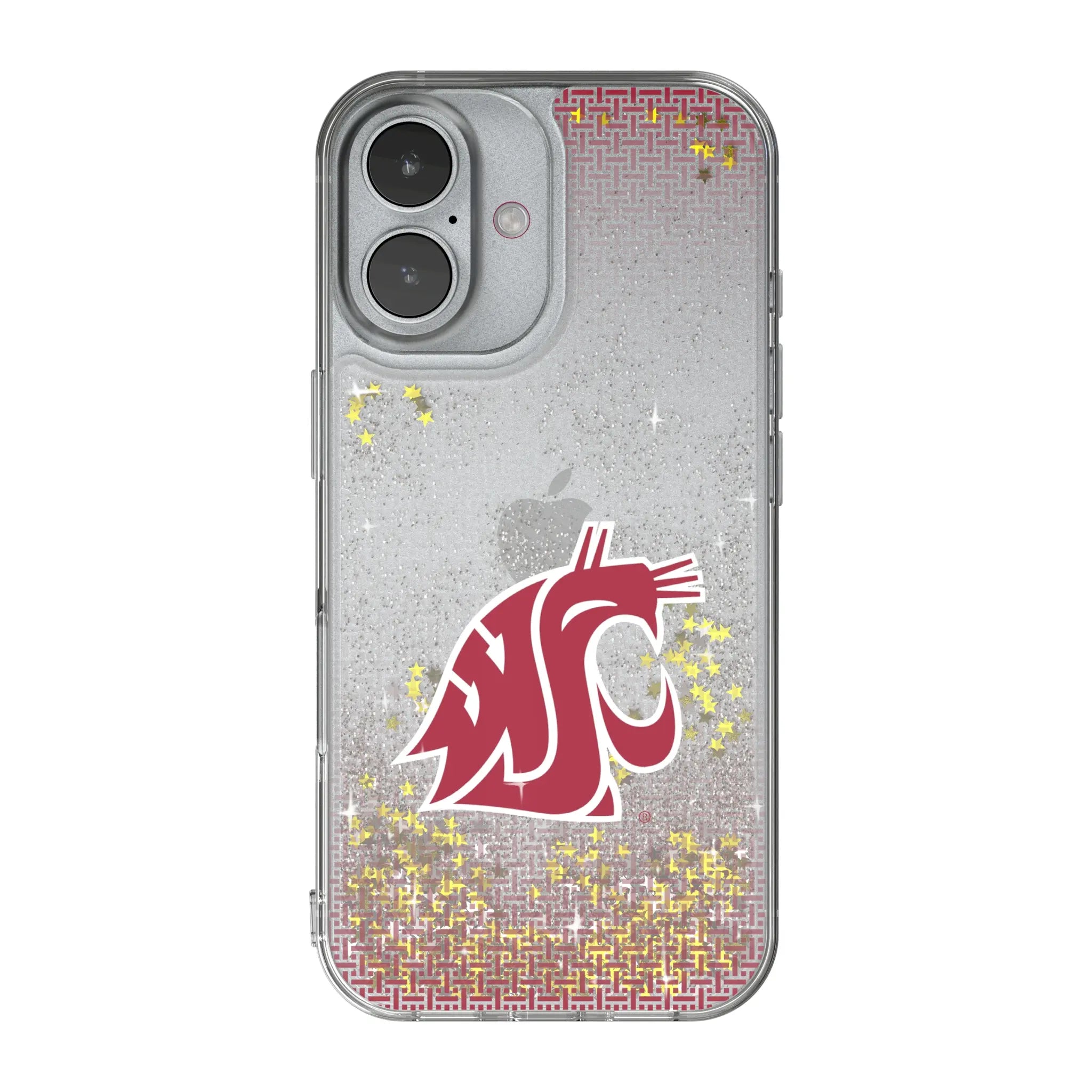 Washington State University Cougars Linen iPhone Glitter Phone Case for Apple iPhone