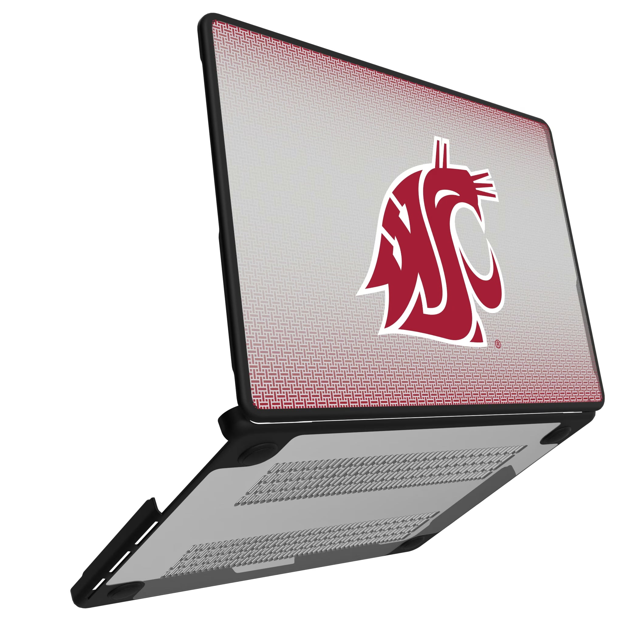 Washington State University Cougars Linen MacBook Laptop Case for Apple MacBook#Device_MacBook Pro (14-inch, 2021) / MacBook Pro (14-inch, 2023) / MacBook Pro (14-inch, 2024)