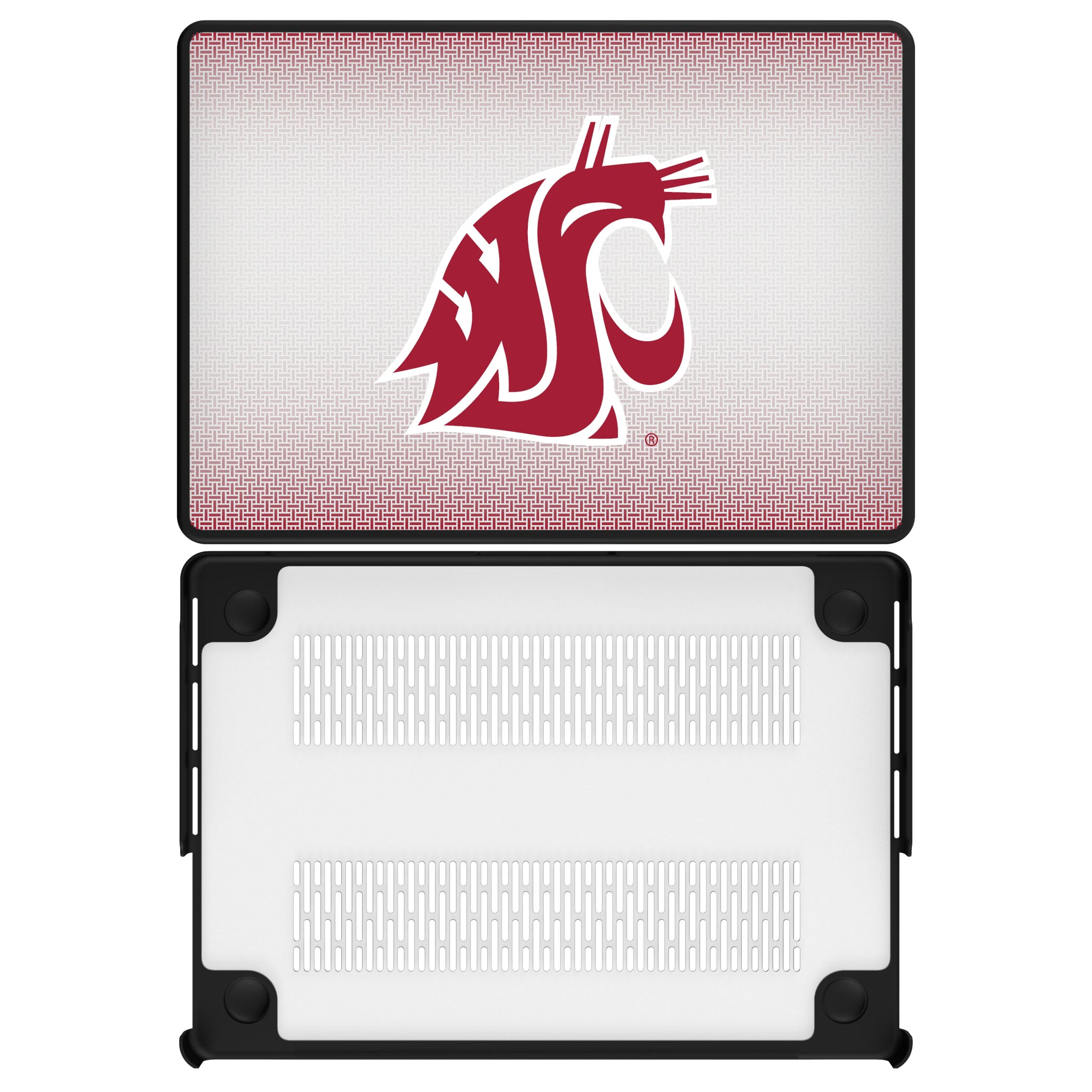 Washington State University Cougars Linen MacBook Laptop Case for Apple MacBook#Device_MacBook Pro (14-inch, 2021) / MacBook Pro (14-inch, 2023) / MacBook Pro (14-inch, 2024)