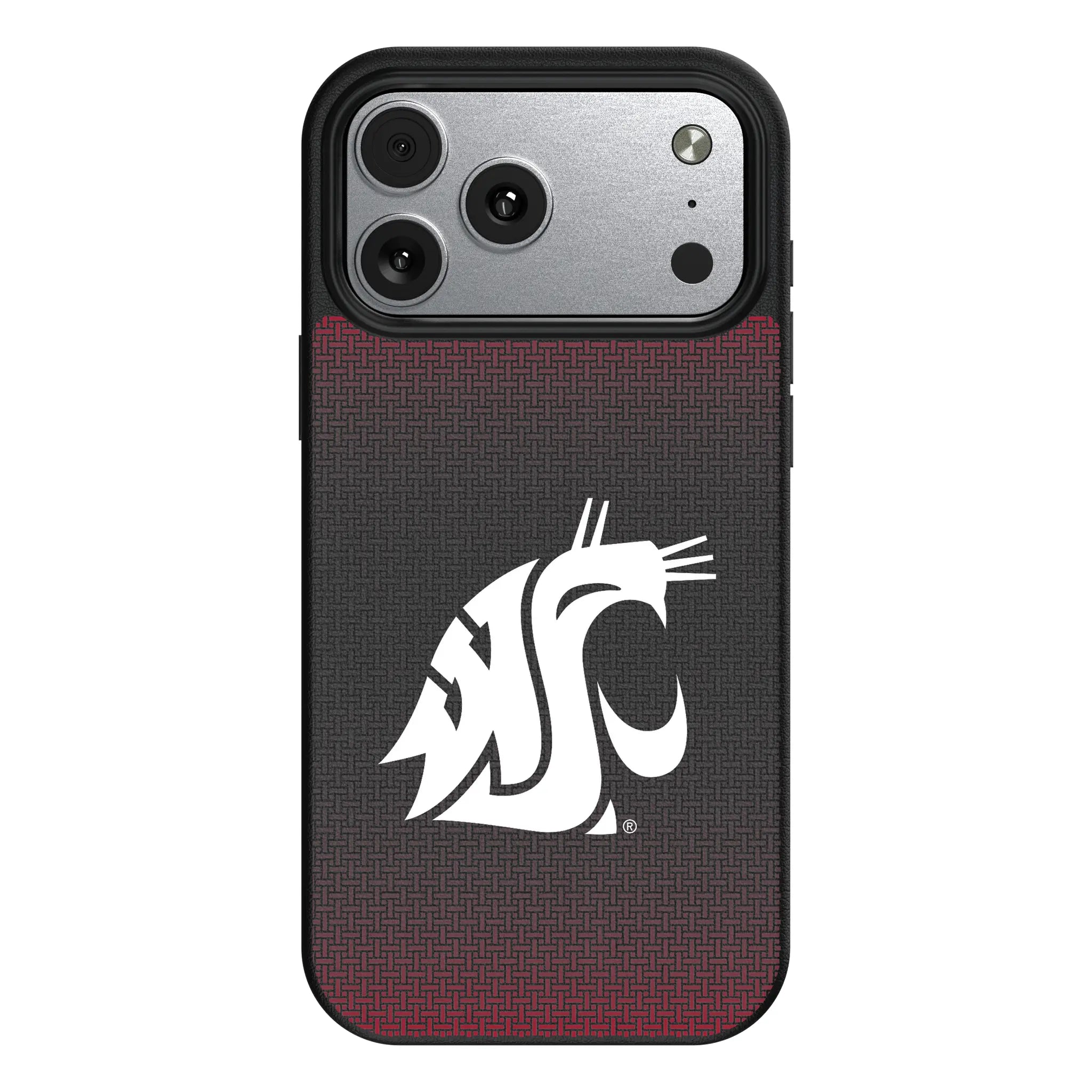 Washington State University Cougars Linen iPhone MagSafe Compatible Phone Case for Apple iPhone#Device_iPhone 17 Pro Max