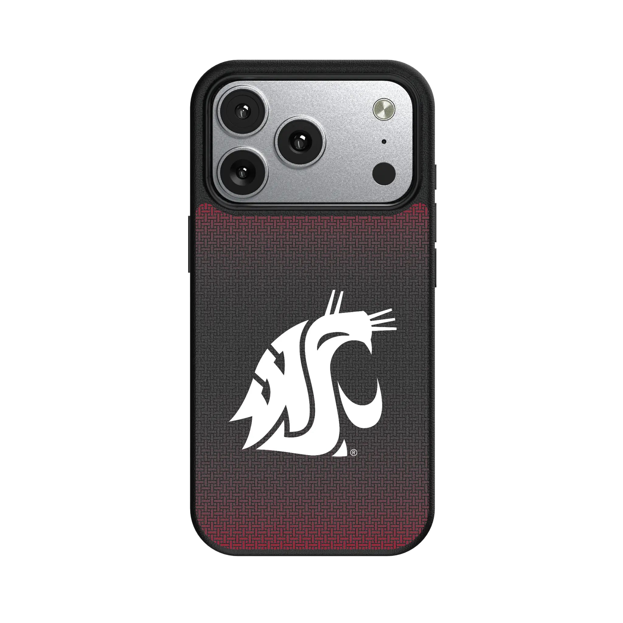 Washington State University Cougars Linen iPhone MagSafe Compatible Phone Case for Apple iPhone#Device_iPhone 17 Pro