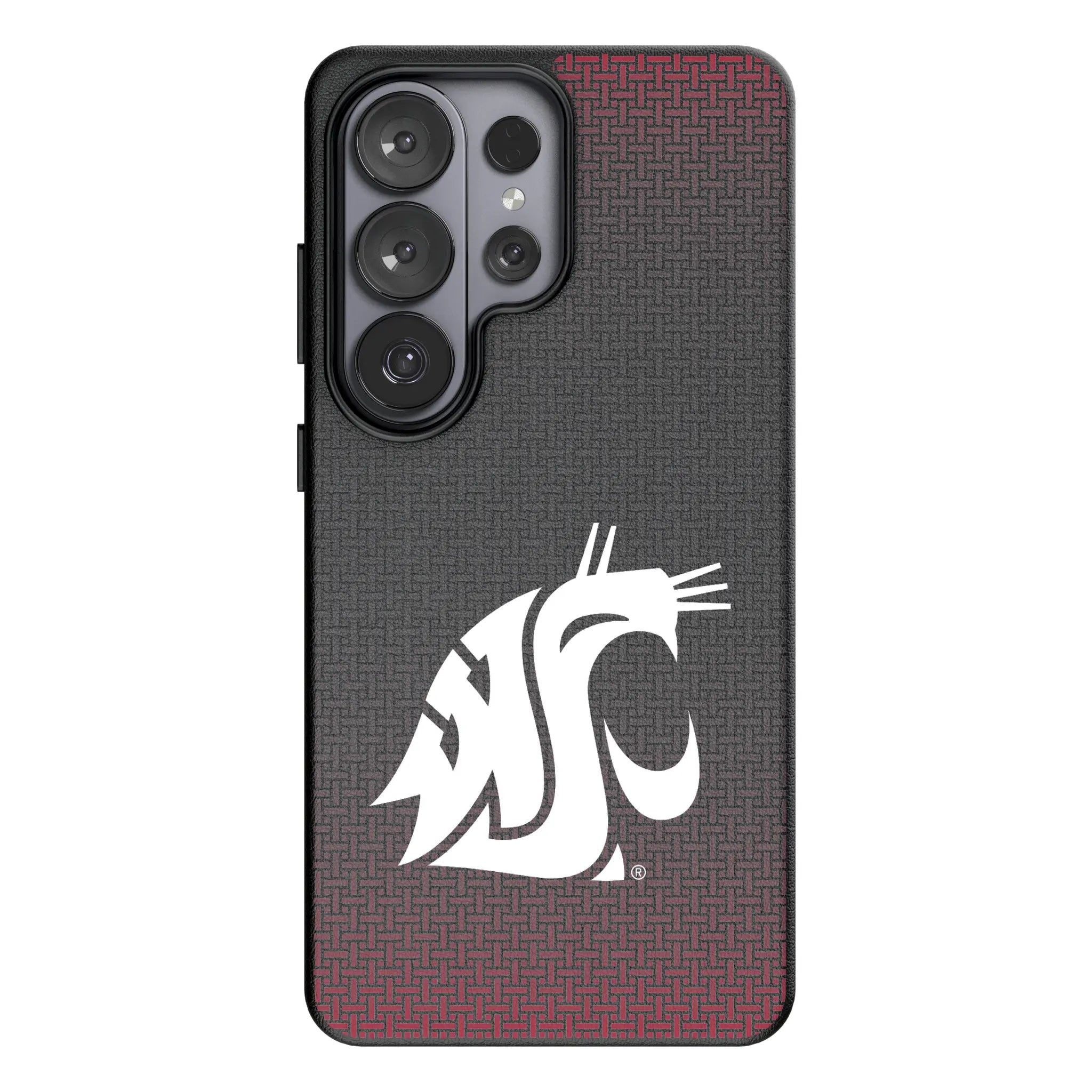 Washington State University Cougars Linen Galaxy MagSafe Compatible Phone Case for Samsung Galaxy#Device_Galaxy S26 Ultra