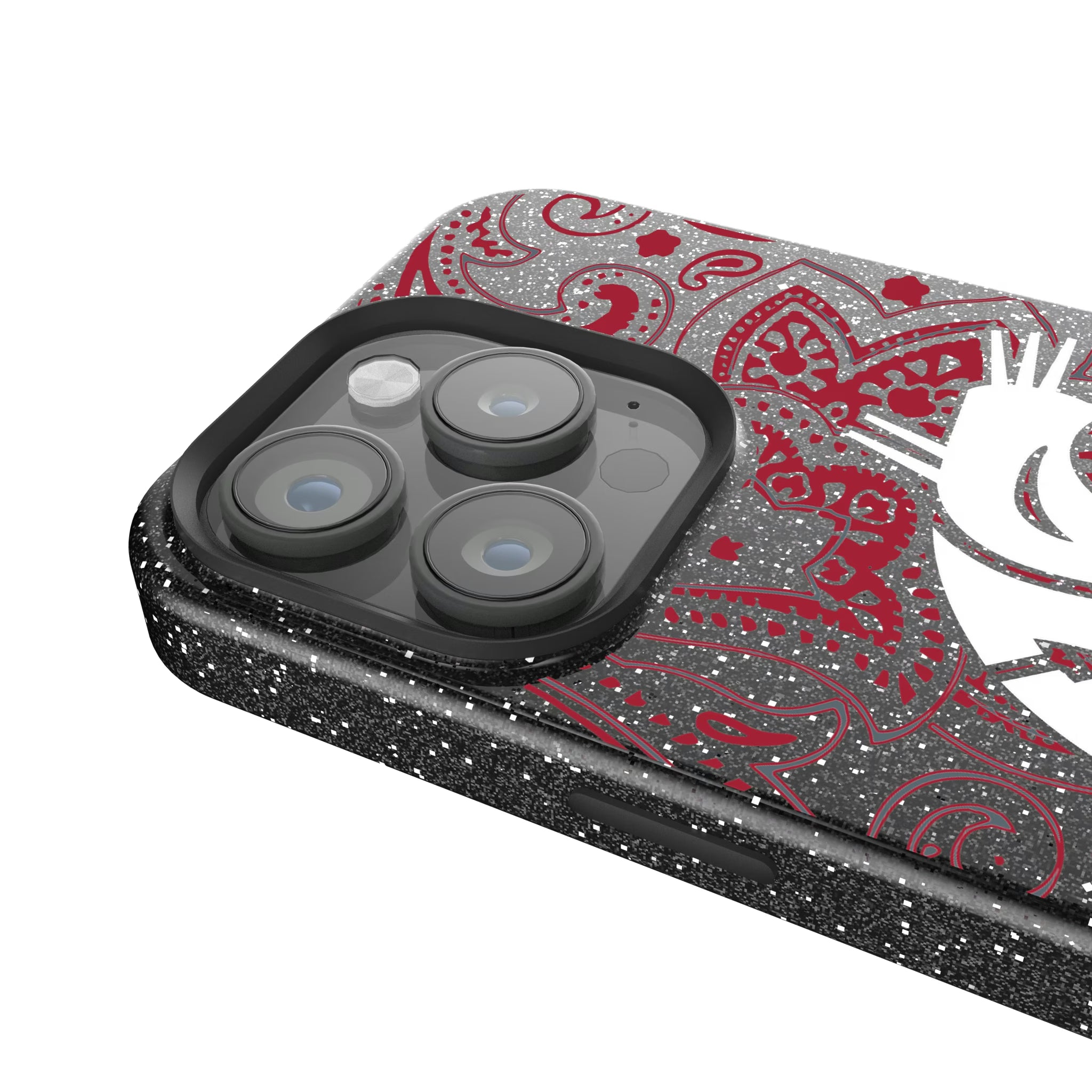 Washington State University Cougars Paisley iPhone Bling Phone Case for Apple iPhone - Detail