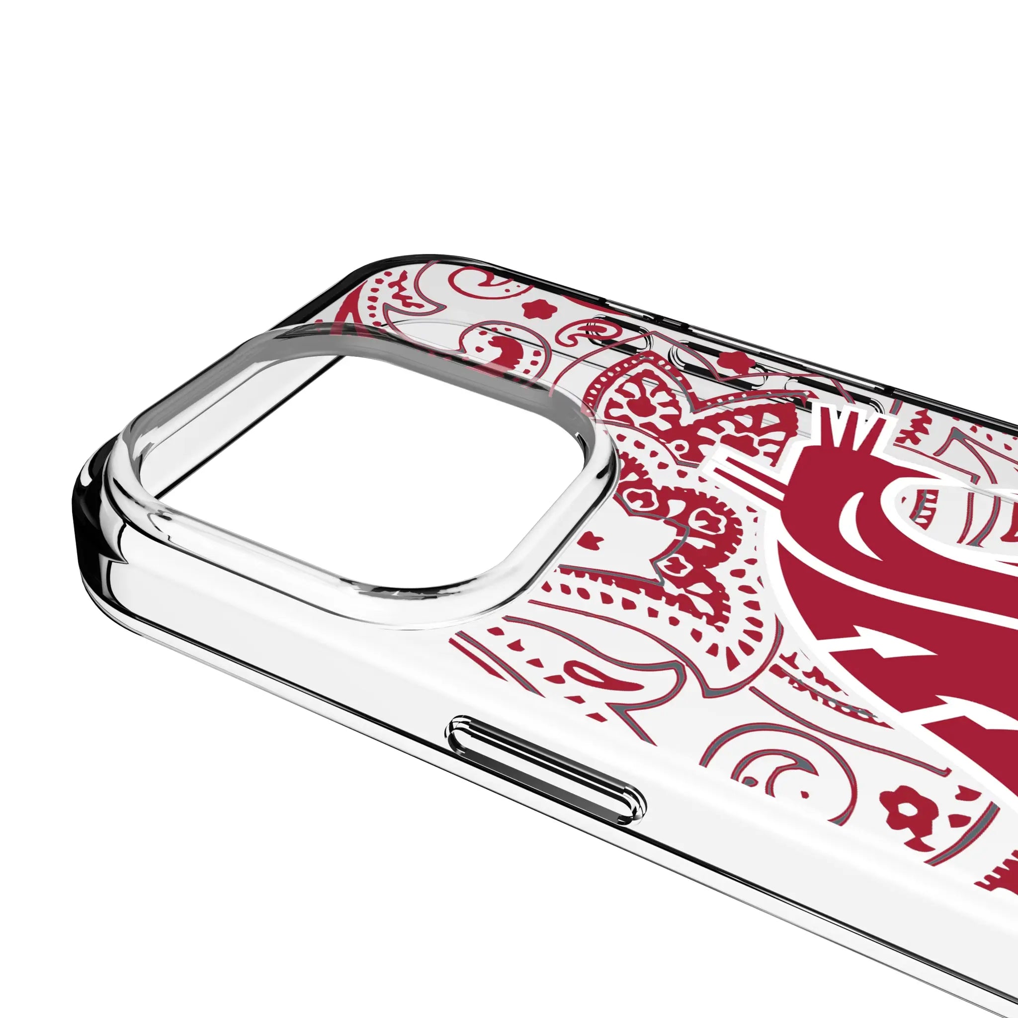 Washington State University Cougars Paisley iPhone Clear Phone Case for Apple iPhone - Detail