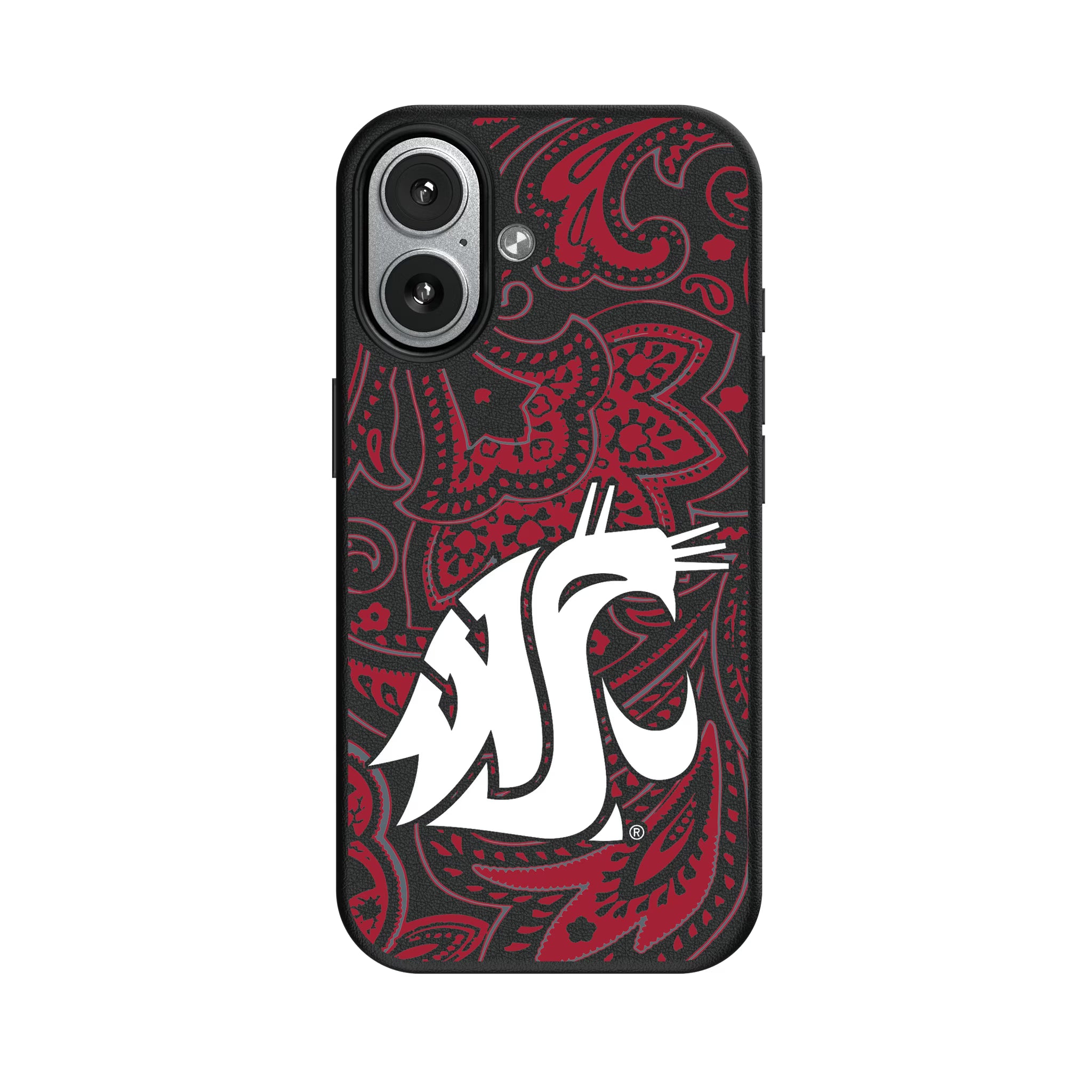 Washington State University Cougars Paisley iPhone MagSafe Compatible Phone Case for Apple iPhone#Device_iPhone 17