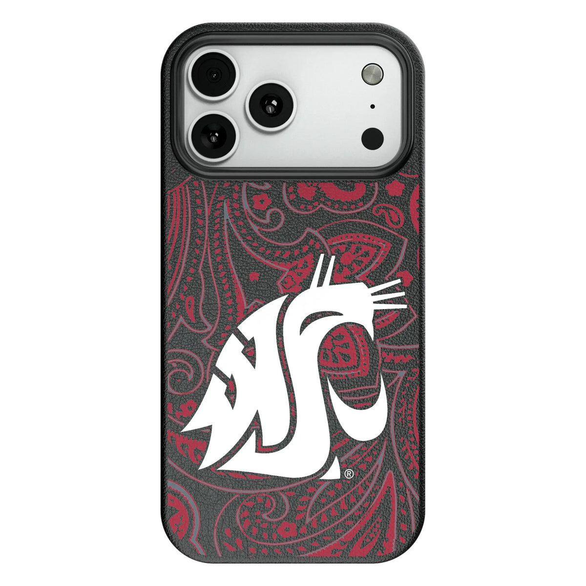 Washington State University Cougars Paisley MagSafe Compatible Phone Case for Apple iPhone