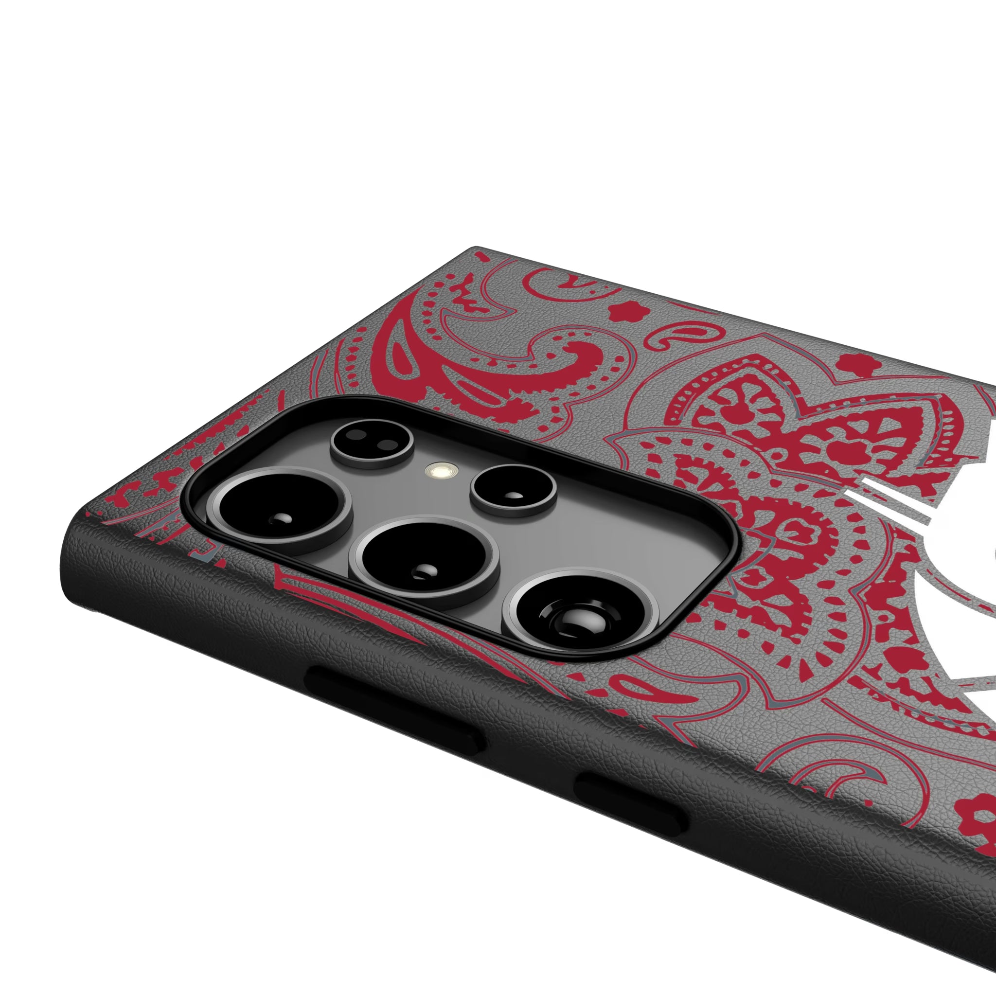 Washington State University Cougars Paisley Galaxy MagSafe Compatible Phone Case for Samsung Galaxy - Detail