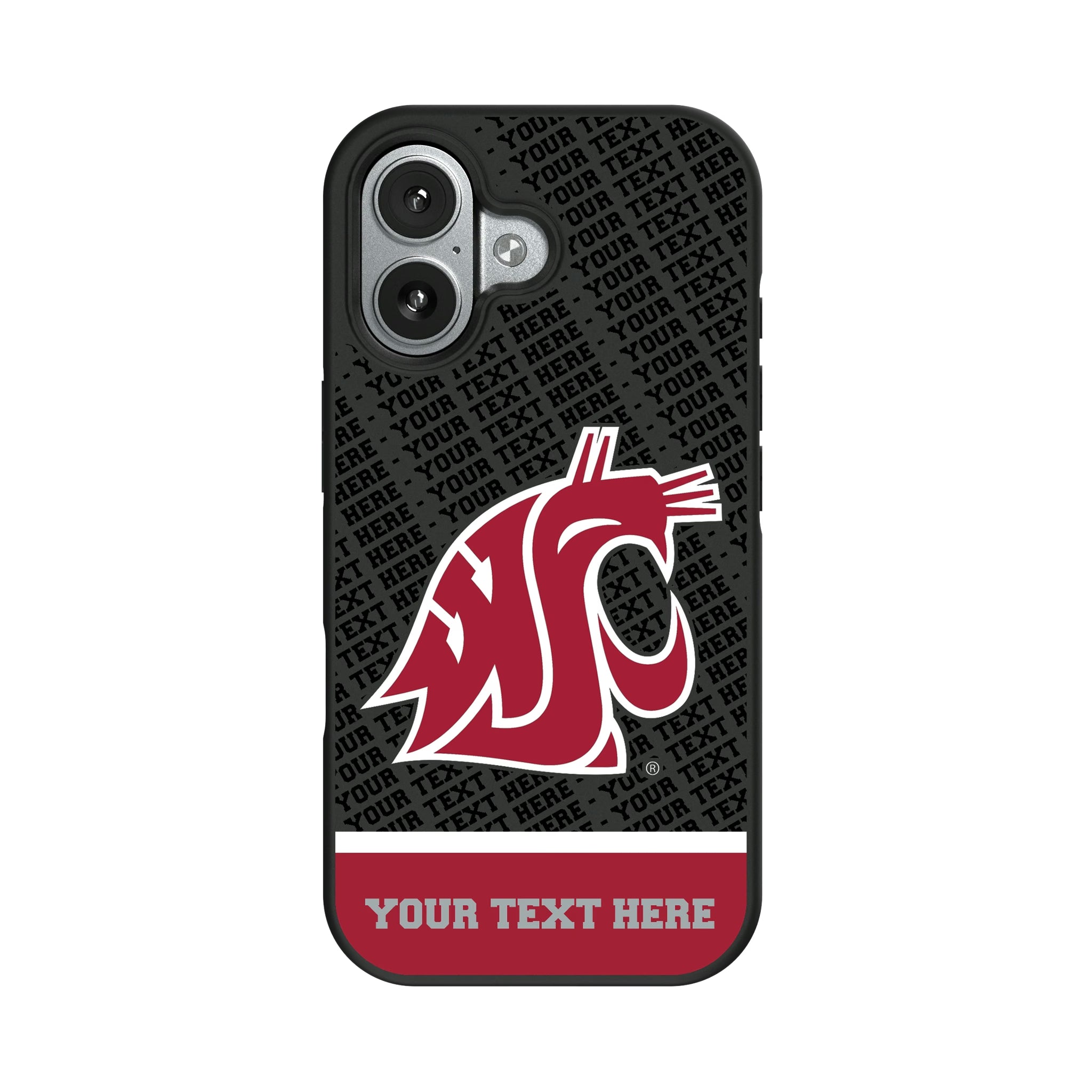 Washington State University Cougars Personalized EndZone Plus iPhone Bump Phone Case for Apple iPhone#Device_iPhone 17