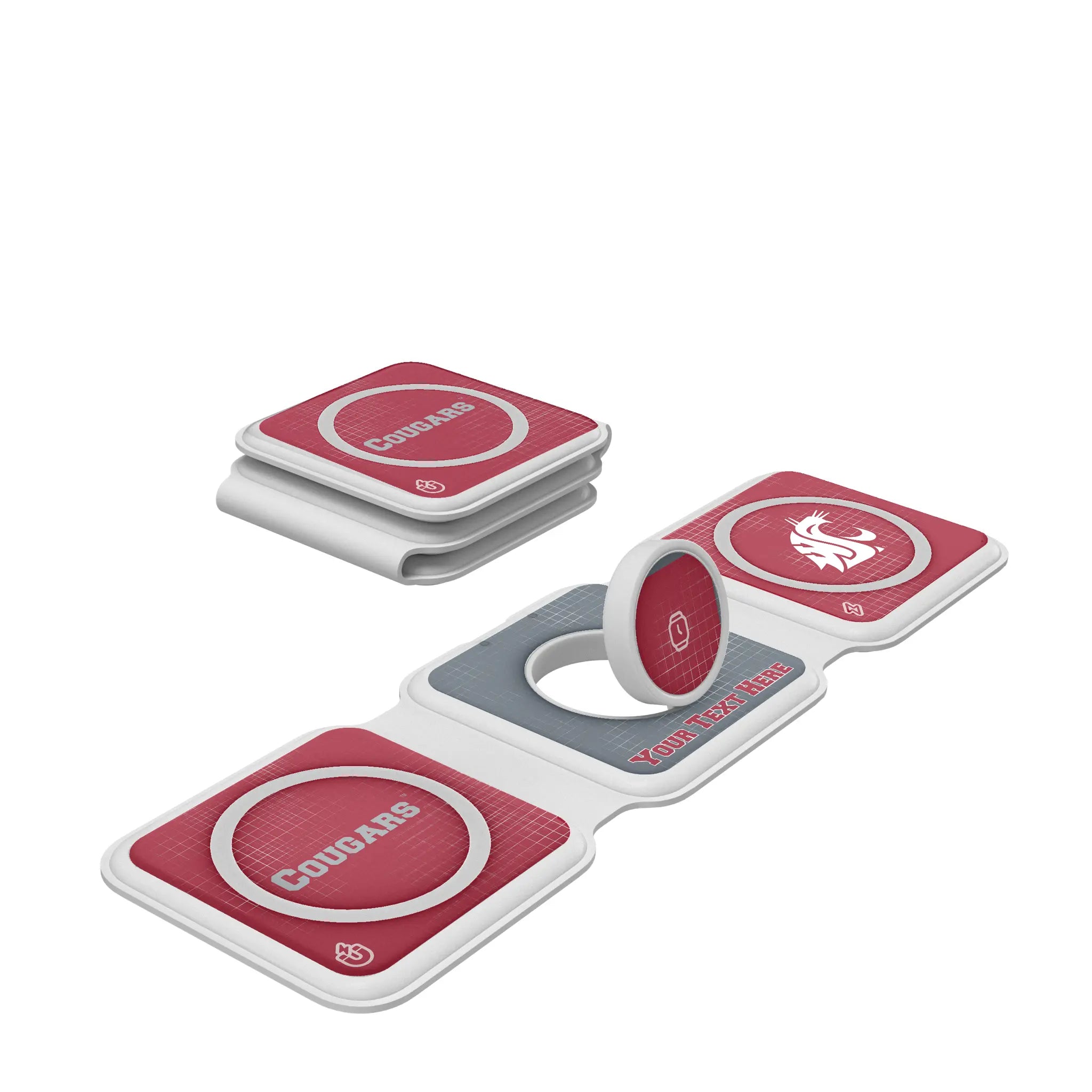 Washington State University Cougars Personalized Hatch Foldable 3 in 1 Charger