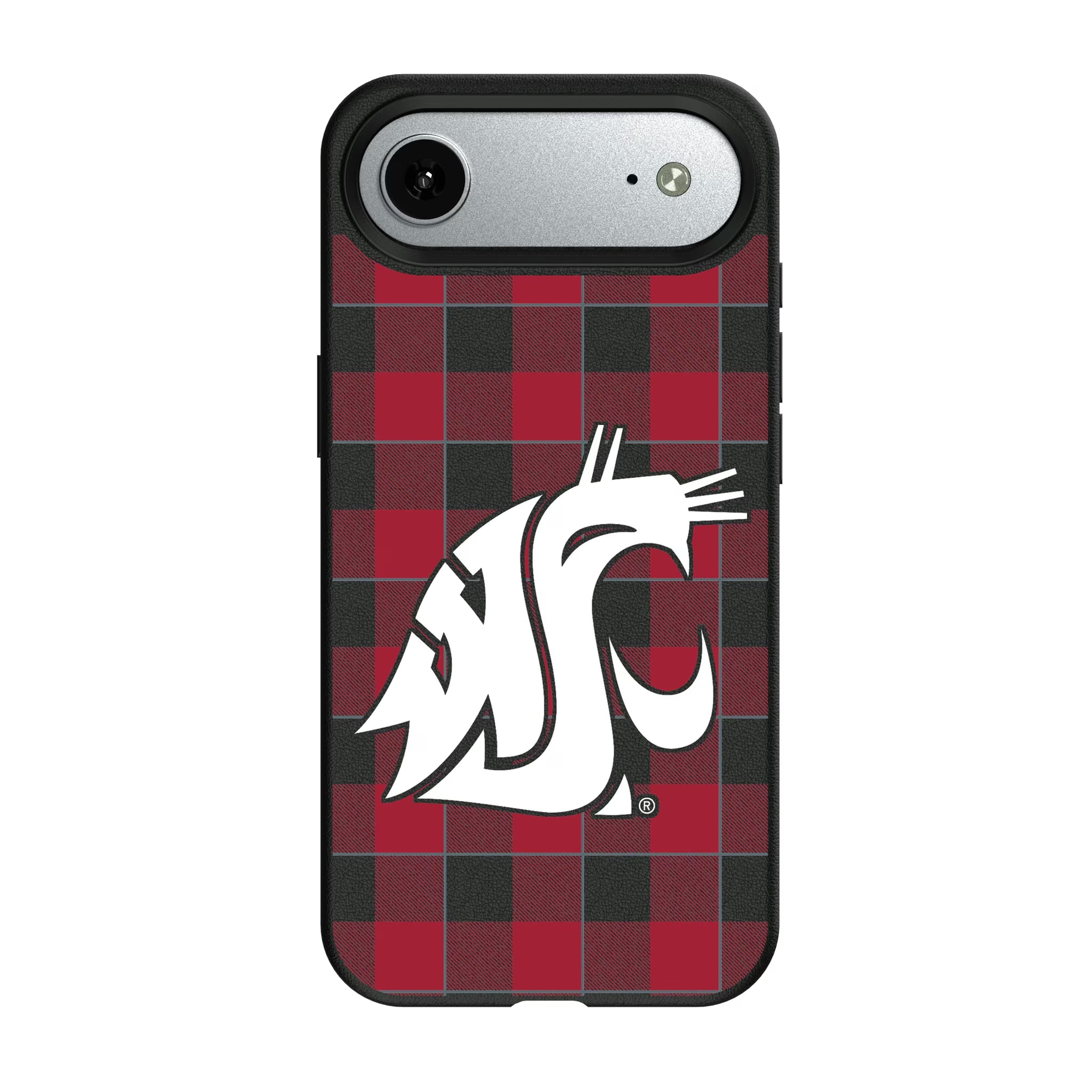 Washington State University Cougars Plaid iPhone MagSafe Compatible Phone Case for Apple iPhone#Device_iPhone Air