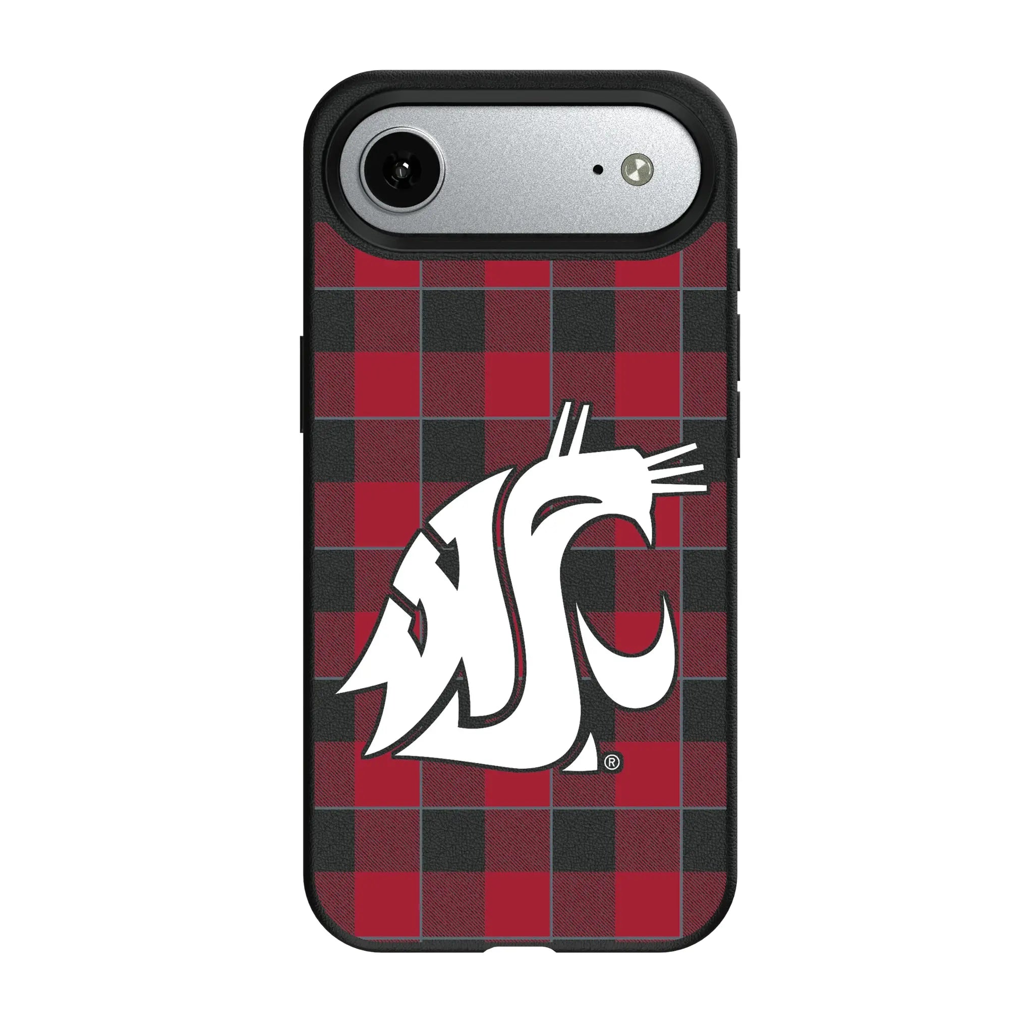Washington State University Cougars Plaid iPhone MagSafe Compatible Phone Case for Apple iPhone#Device_iPhone Air