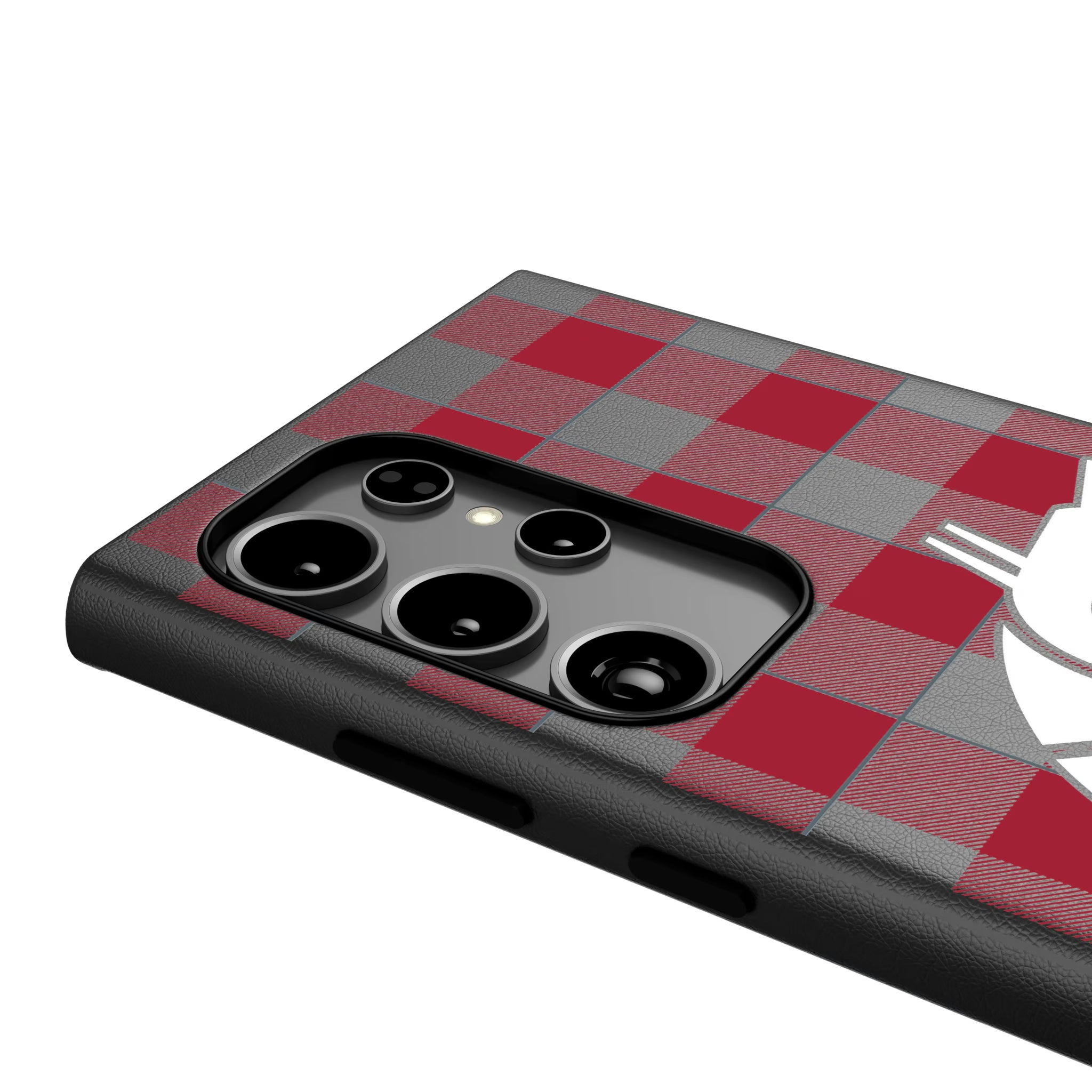 Washington State University Cougars Plaid Galaxy MagSafe Compatible Phone Case for Samsung Galaxy - Detail