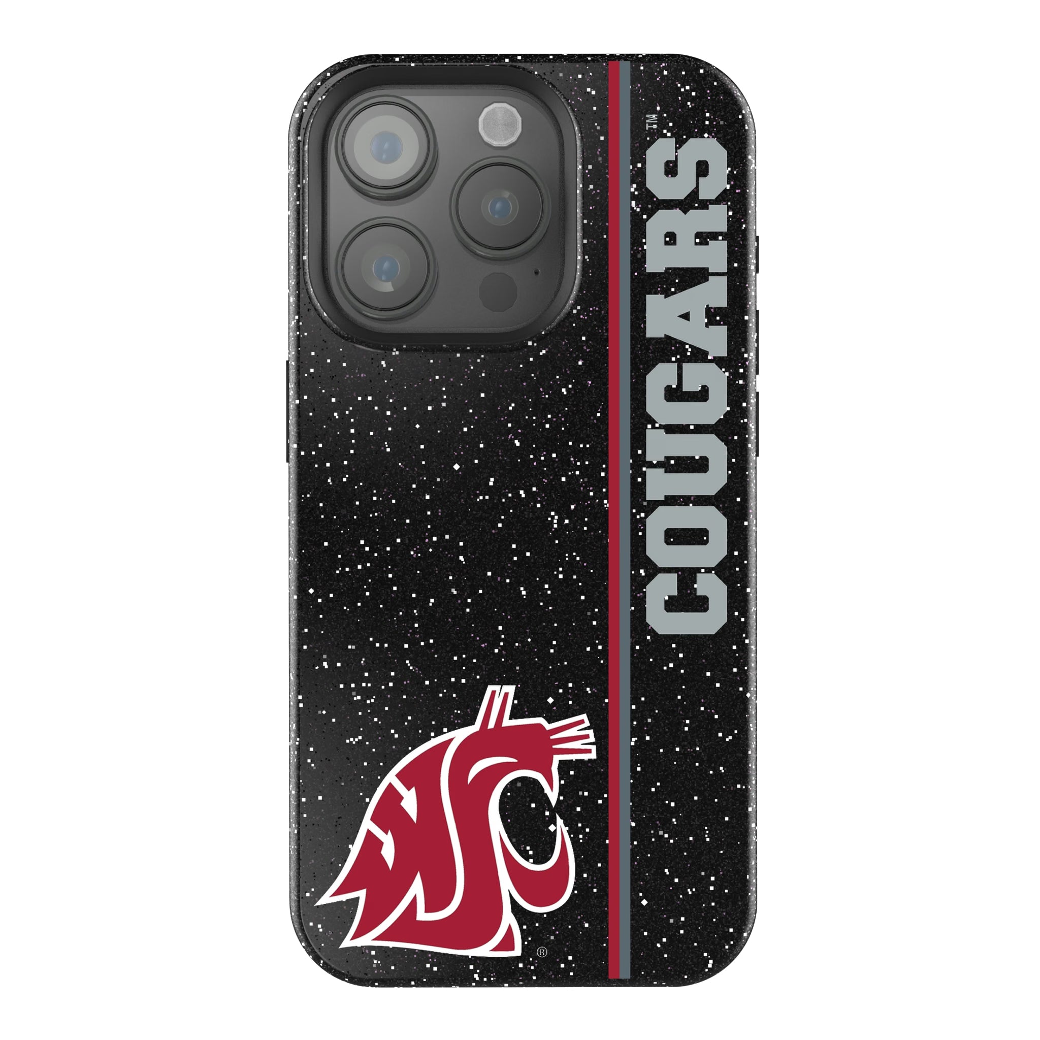 Washington State University Cougars Sidebar iPhone Bling Phone Case for Apple iPhone
