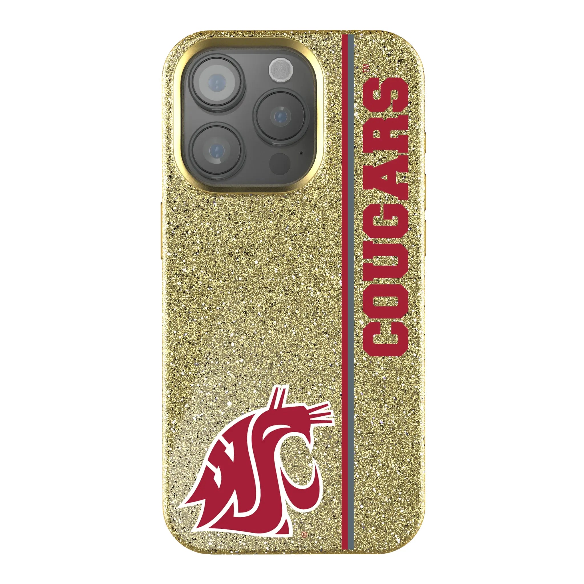 Washington State University Cougars Sidebar iPhone Bling Phone Case for Apple iPhone