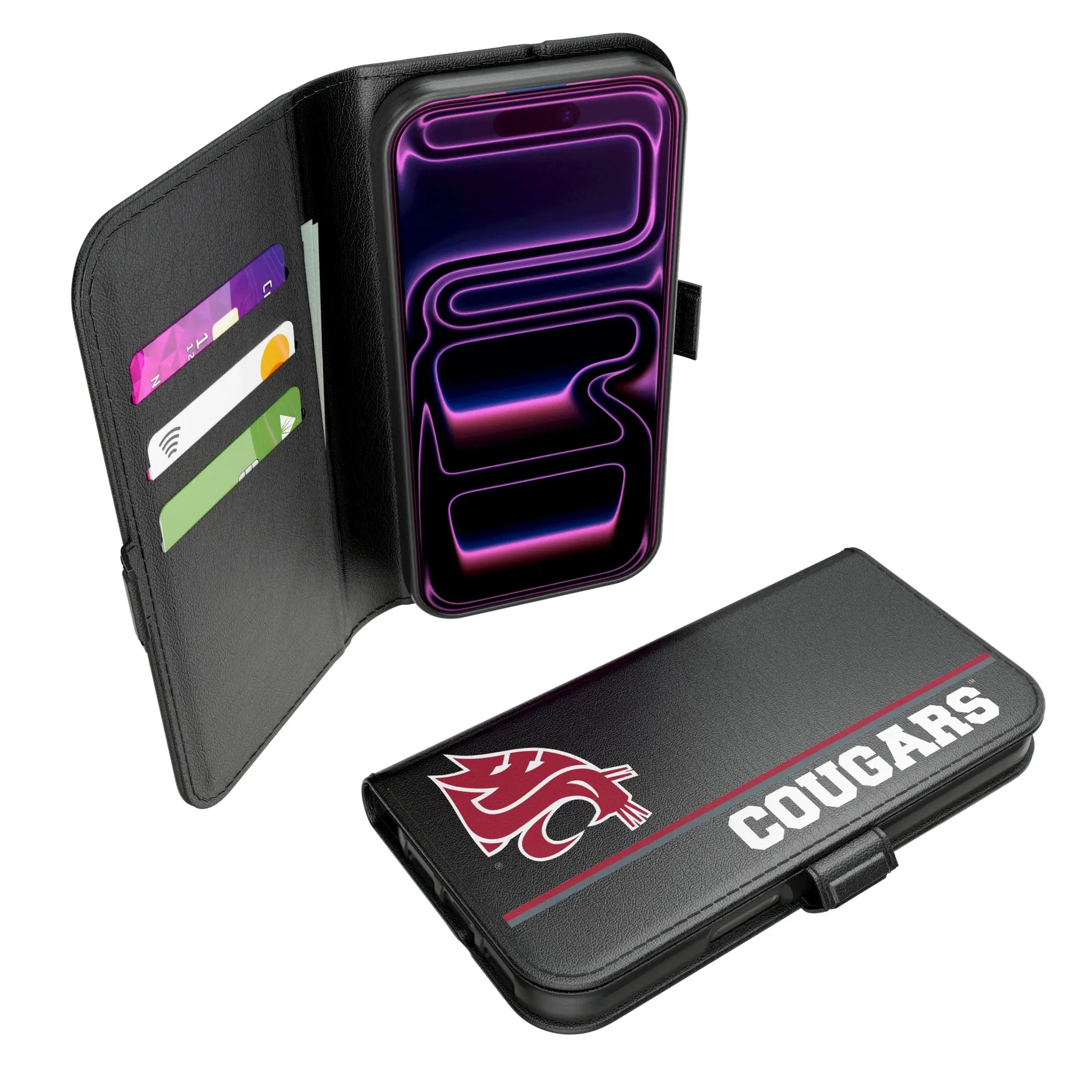 Washington State University Cougars Sidebar iPhone Folio Phone Case for Apple iPhone#Device_iPhone 17 Pro