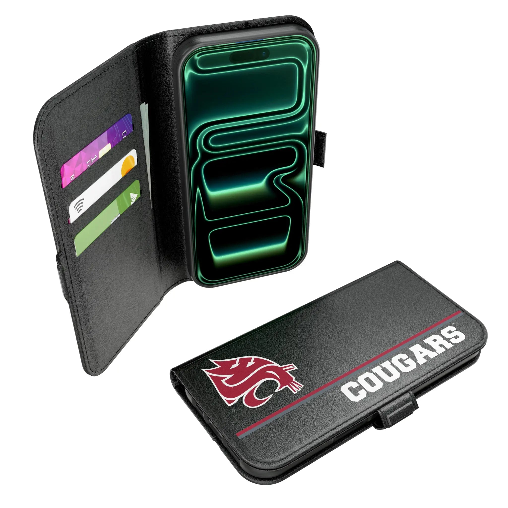Washington State University Cougars Sidebar iPhone Folio Phone Case for Apple iPhone#Device_iPhone 17
