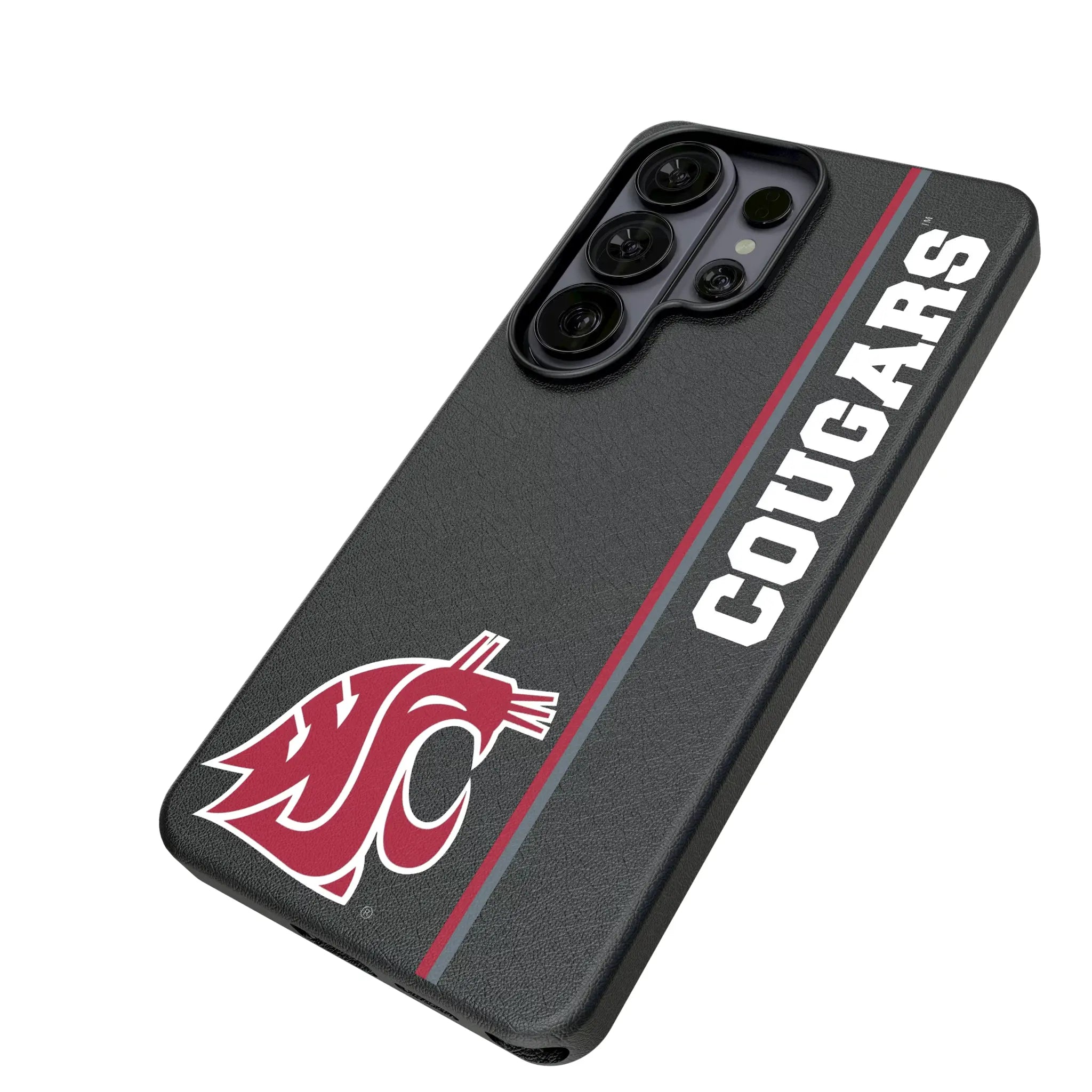 Washington State University Cougars Sidebar Galaxy MagSafe Compatible Phone Case for Samsung Galaxy - Isometric View#Device_Galaxy S26 Ultra