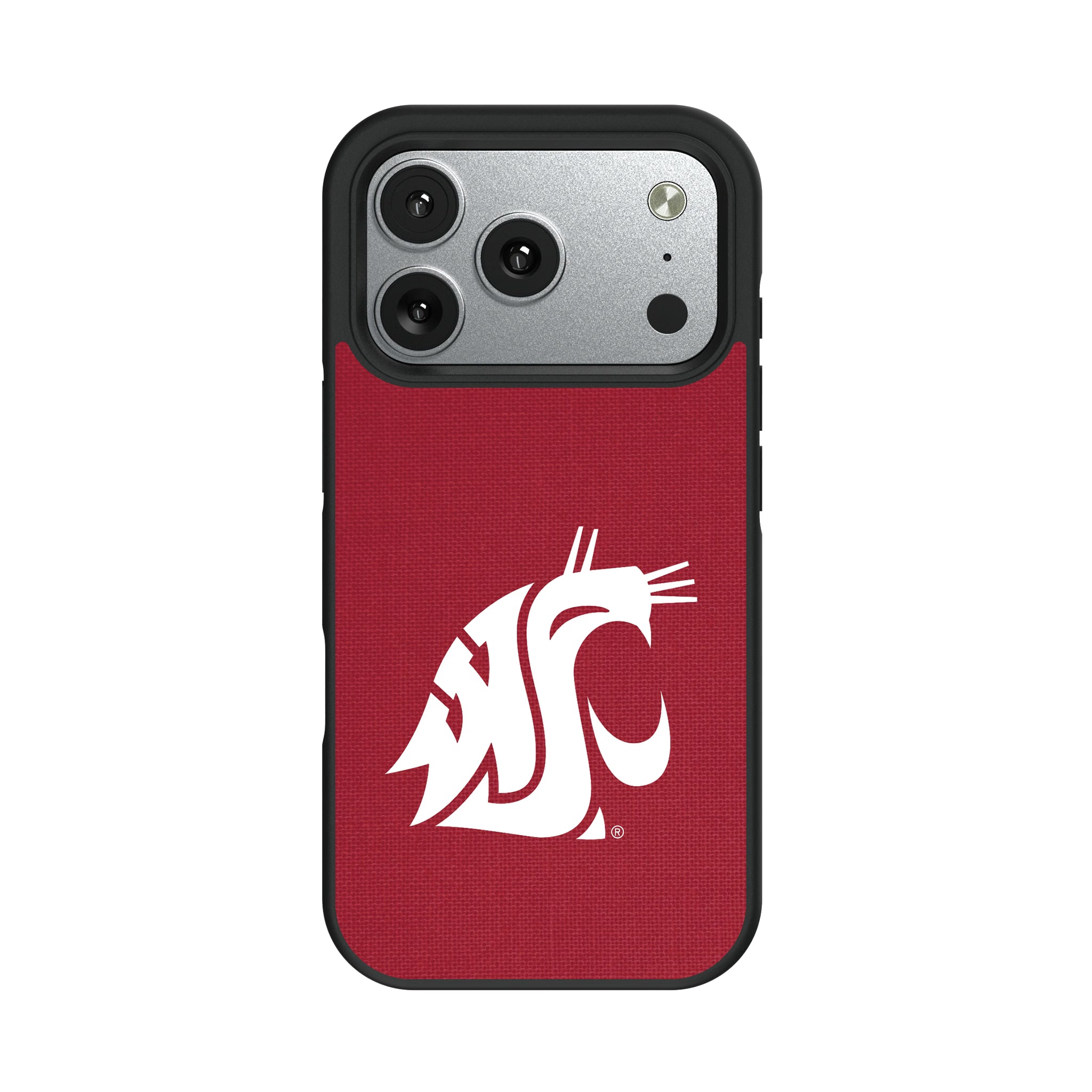 Washington State University Cougars Solid iPhone Bump Phone Case for Apple iPhone#Device_iPhone 17 Pro