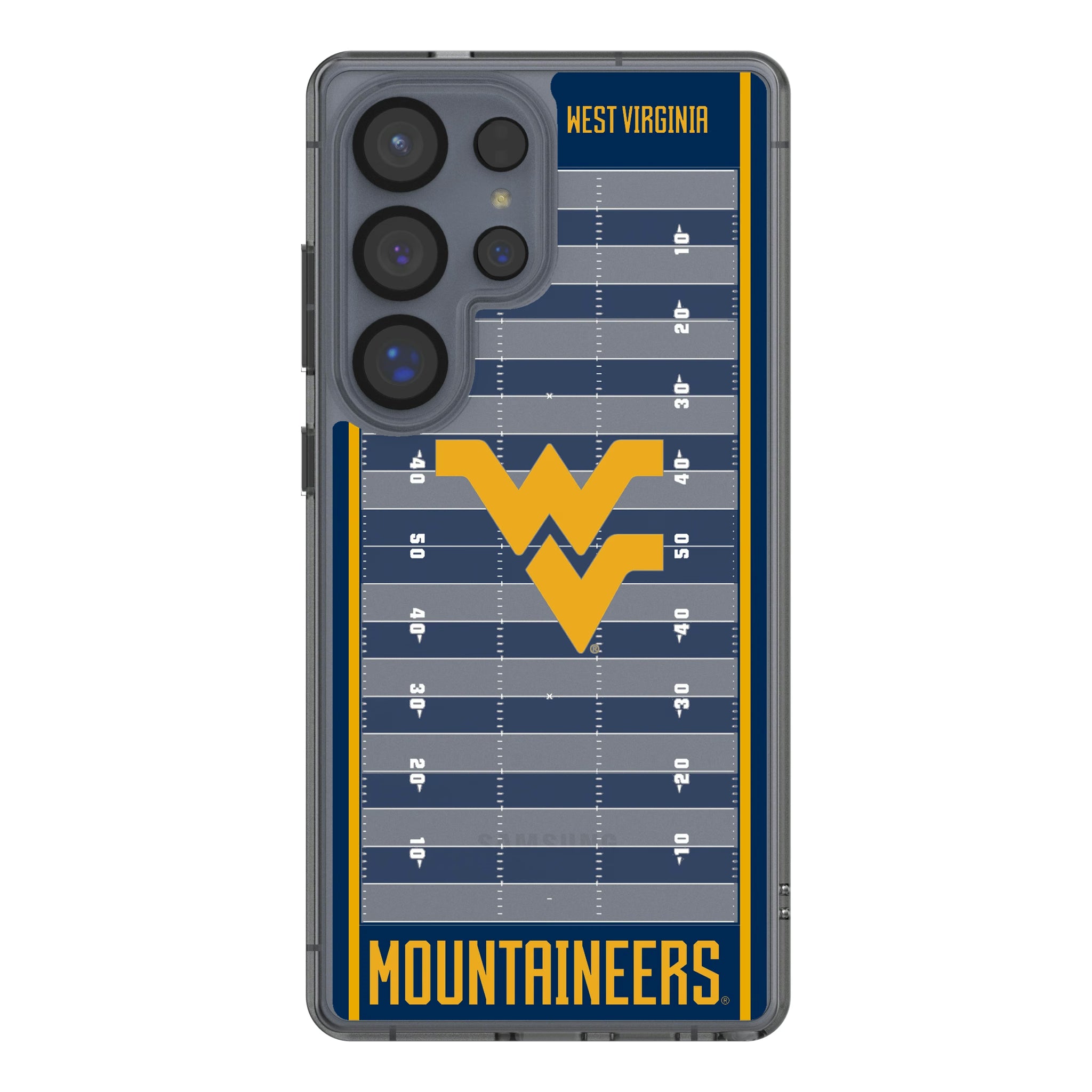 West Virginia University Mountaineers Field Galaxy Clear Phone Case for Samsung Galaxy