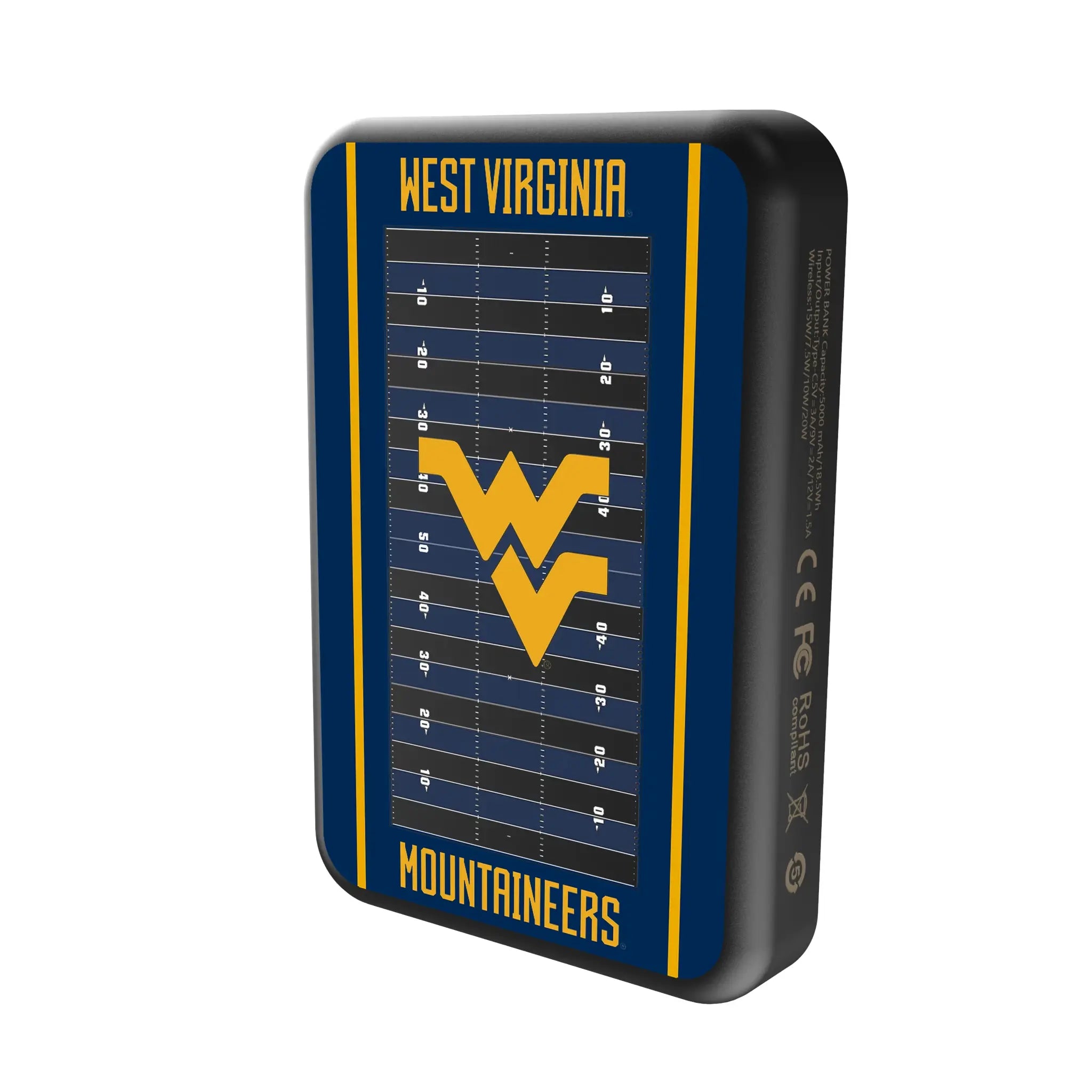 West Virginia University Mountaineers Field Wireless Mag Power Bank
