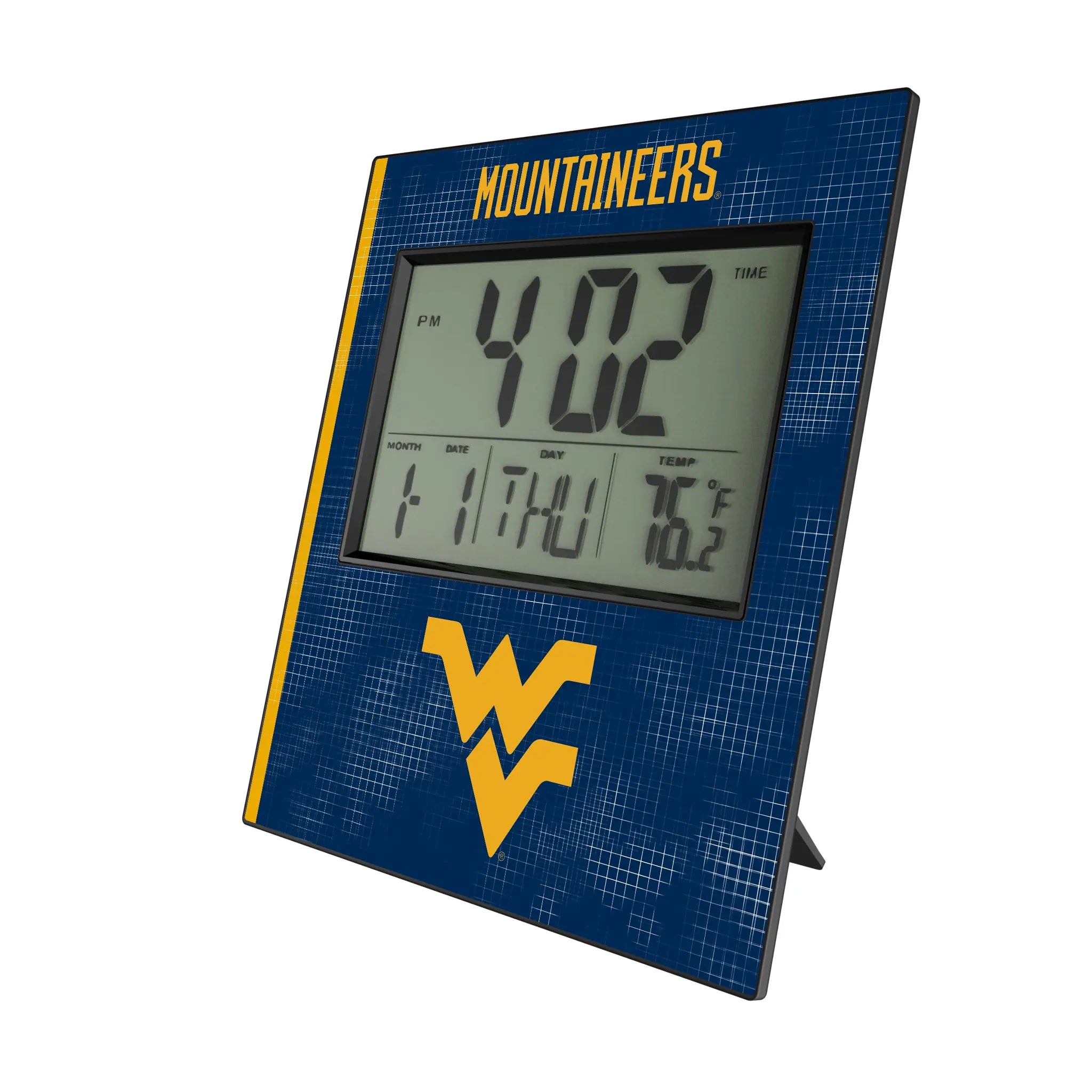 West Virginia University Mountaineers Hatch Wall Clock