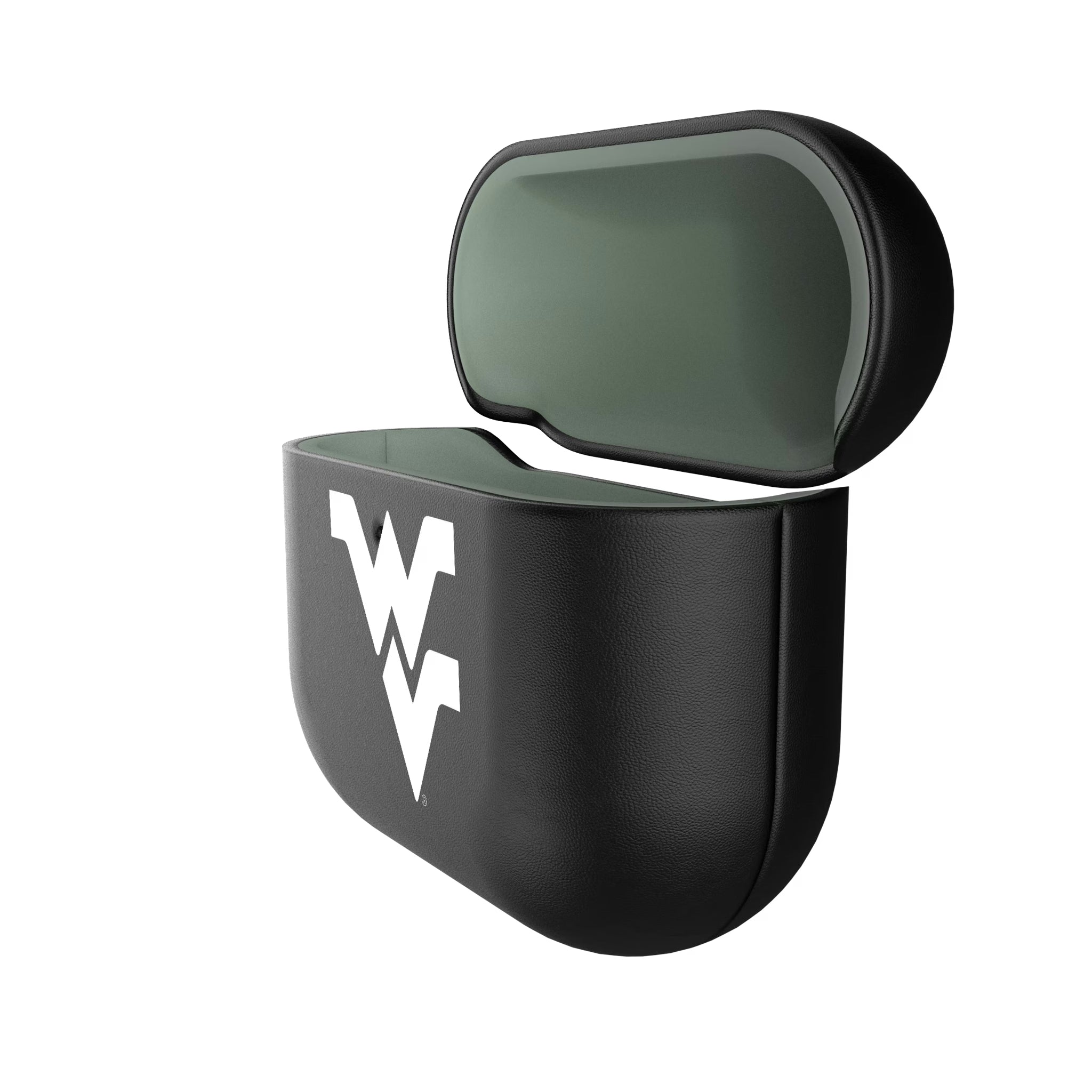 West Virginia University Mountaineers Insignia AirPods AirPod Case Cover - Isometric View#Device_AirPods 4