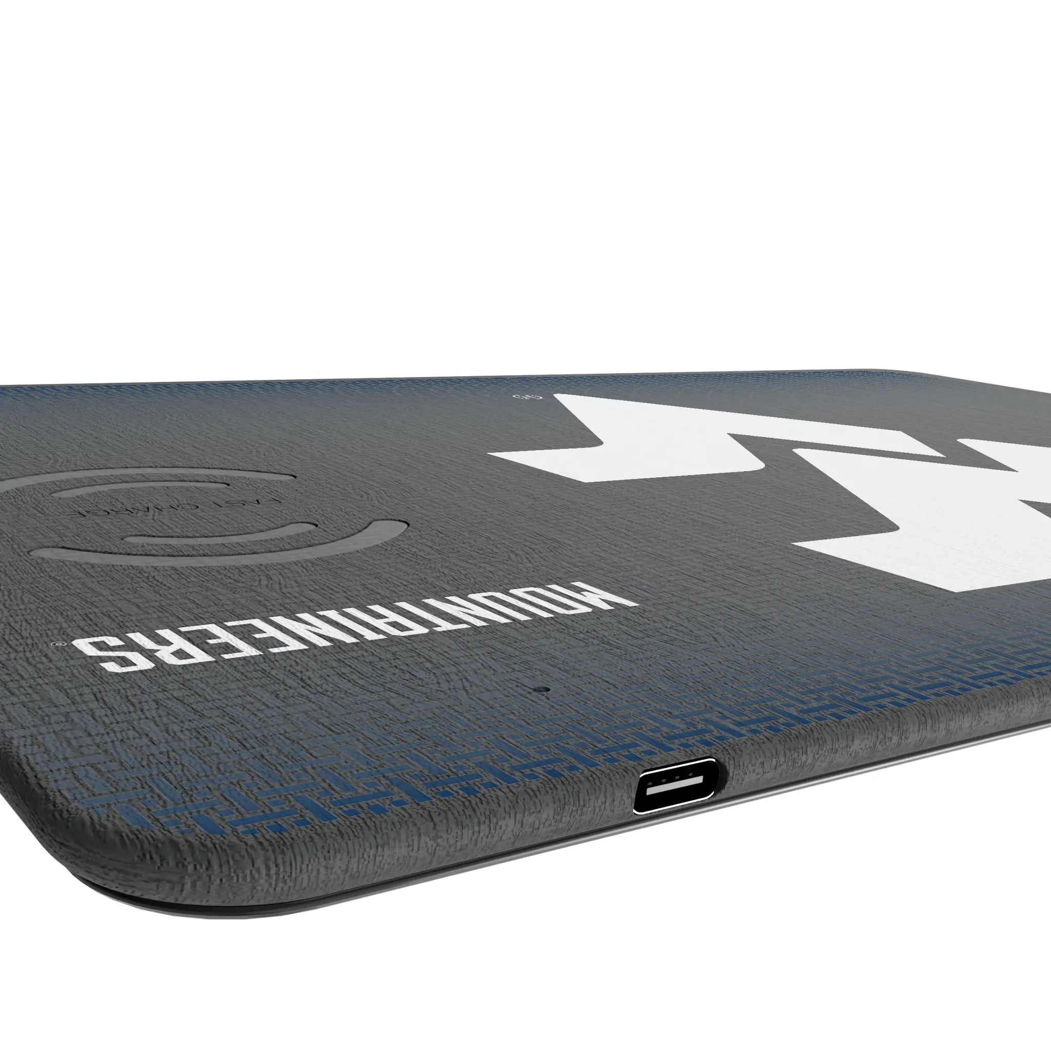 West Virginia University Mountaineers Linen 15-Watt Wireless Charger and Mouse Pad