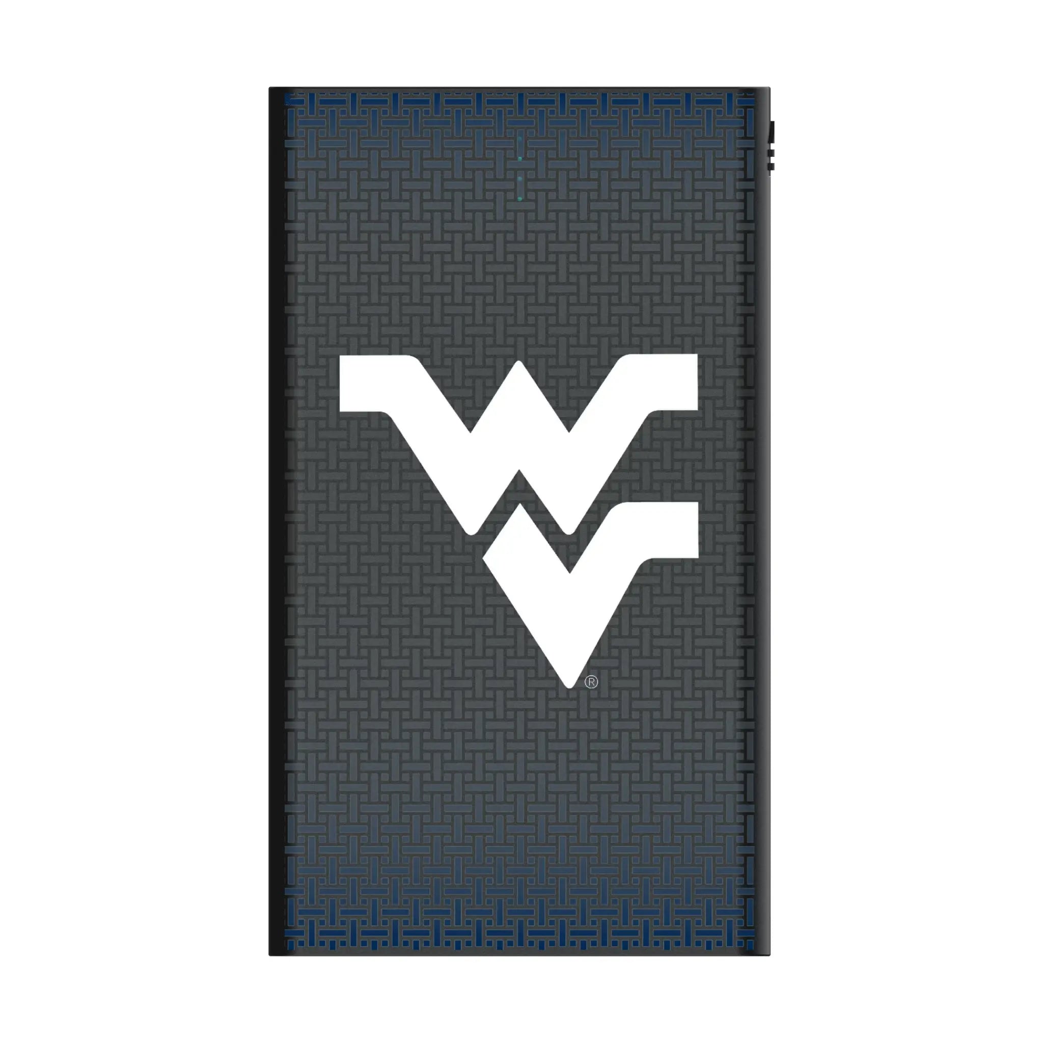 West Virginia University Mountaineers Linen 5000mAh Flat Power Bank