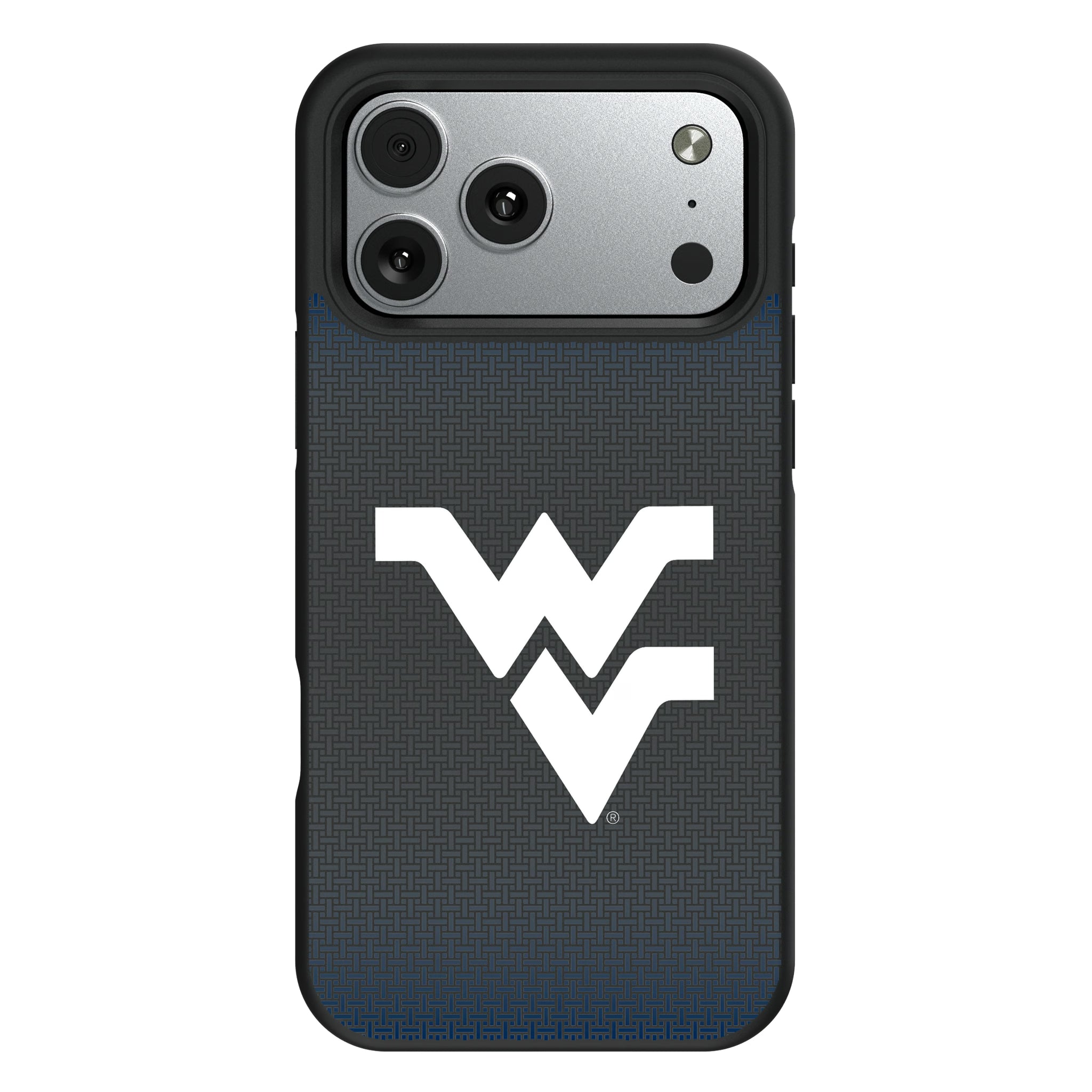 West Virginia University Mountaineers Linen iPhone Bump Phone Case for Apple iPhone#Device_iPhone 17 Pro Max
