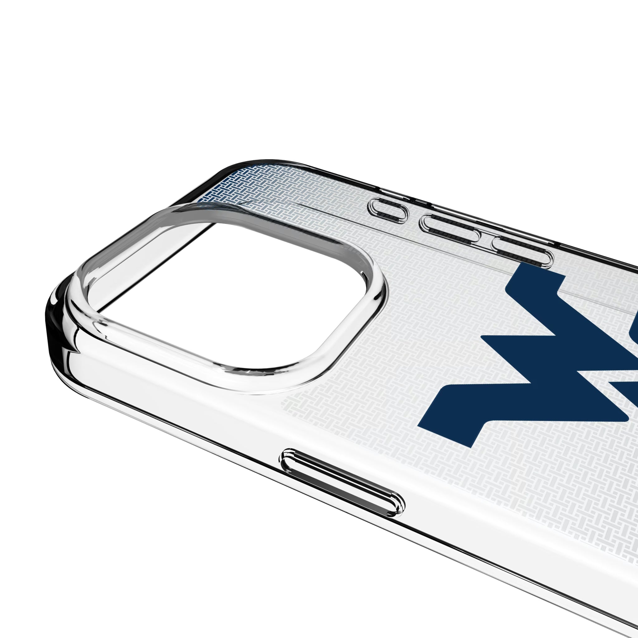 West Virginia University Mountaineers Linen iPhone Clear Phone Case for Apple iPhone - Detail