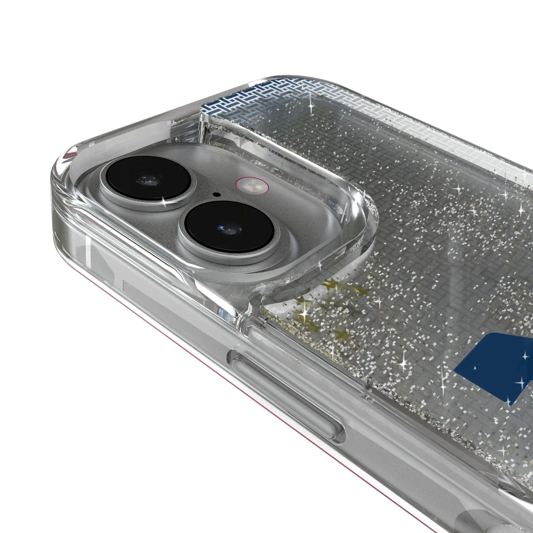 West Virginia University Mountaineers Linen iPhone Glitter Phone Case for Apple iPhone - Detail