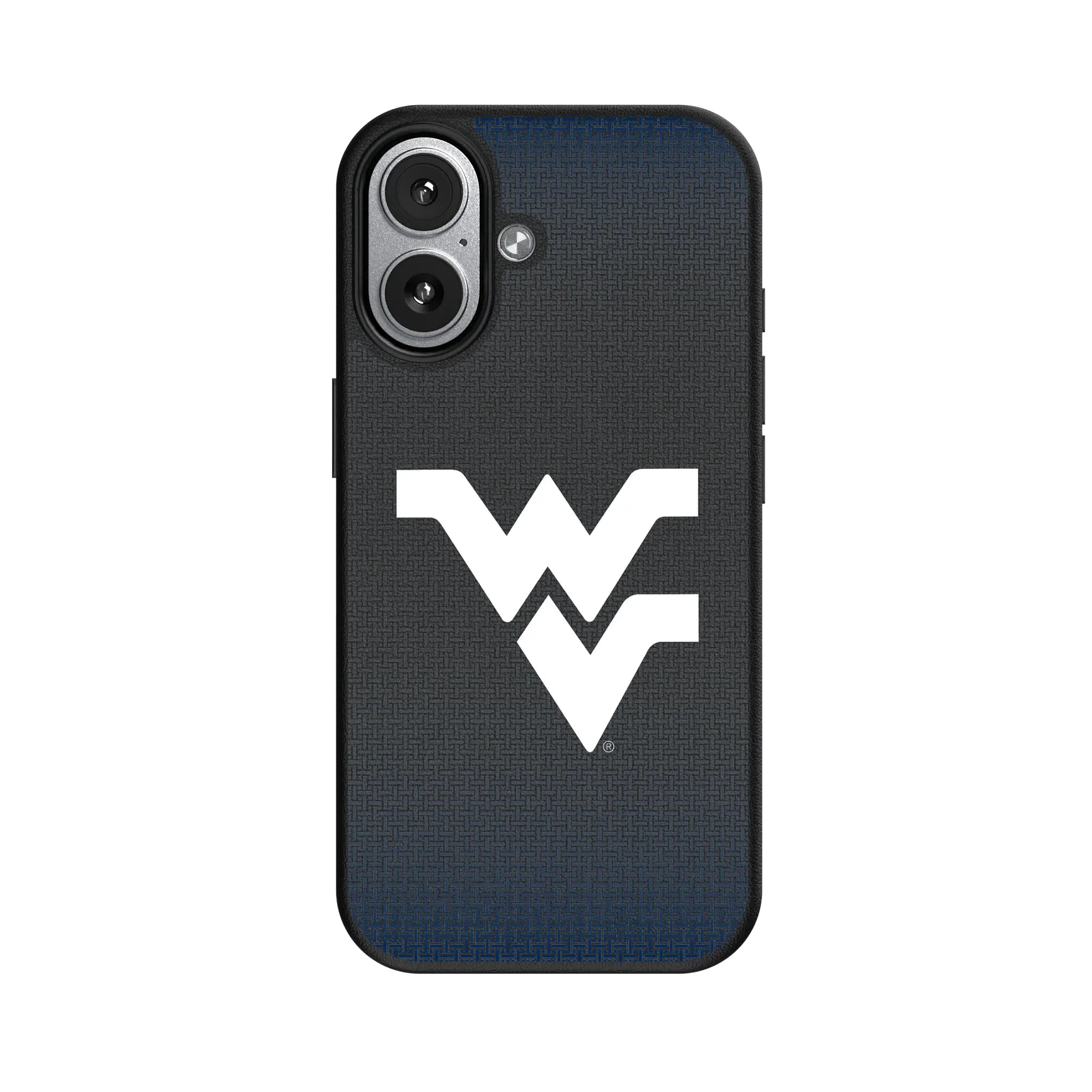 West Virginia University Mountaineers Linen iPhone MagSafe Compatible Phone Case for Apple iPhone#Device_iPhone 17