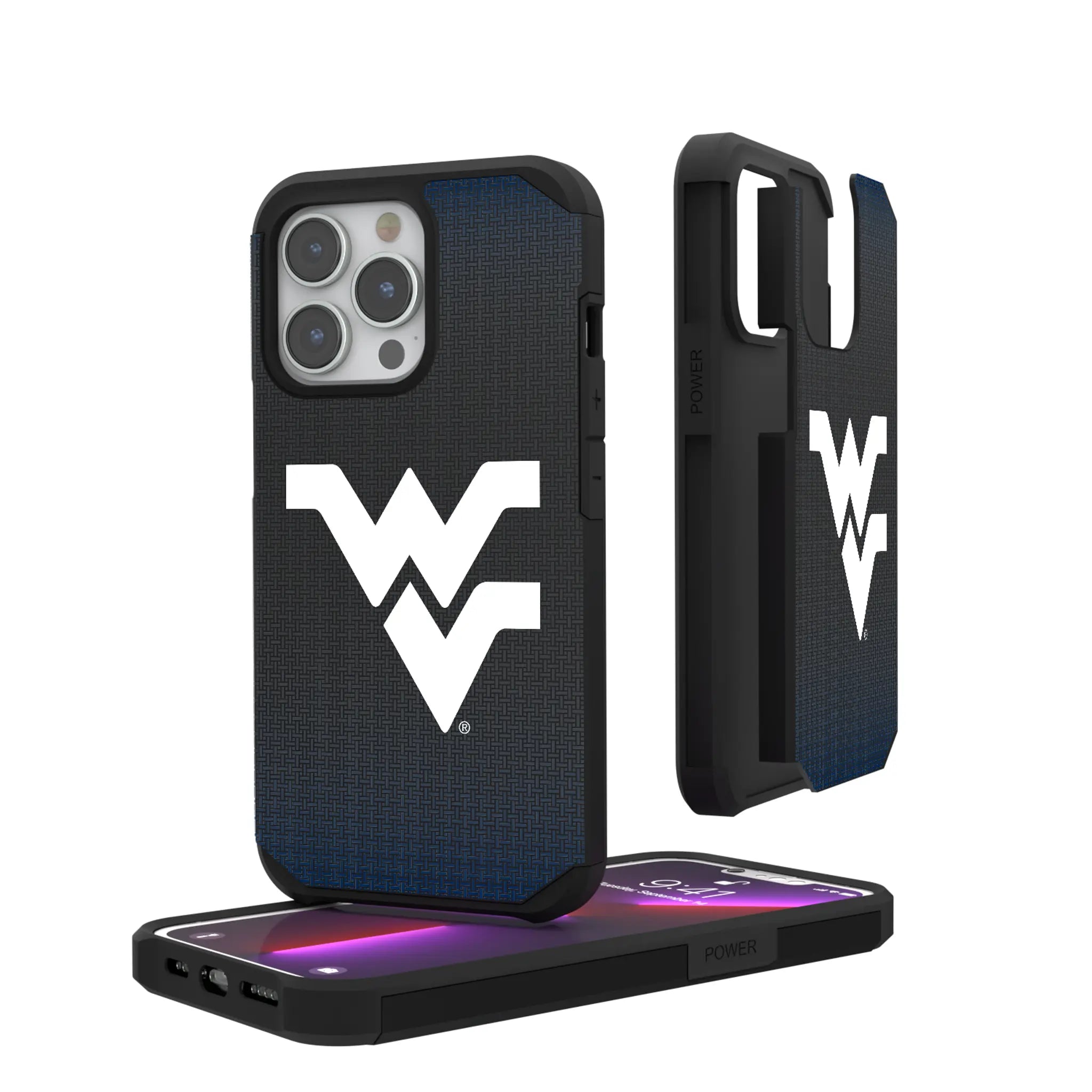 West Virginia University Mountaineers Linen iPhone Rugged Phone Case for Apple iPhone