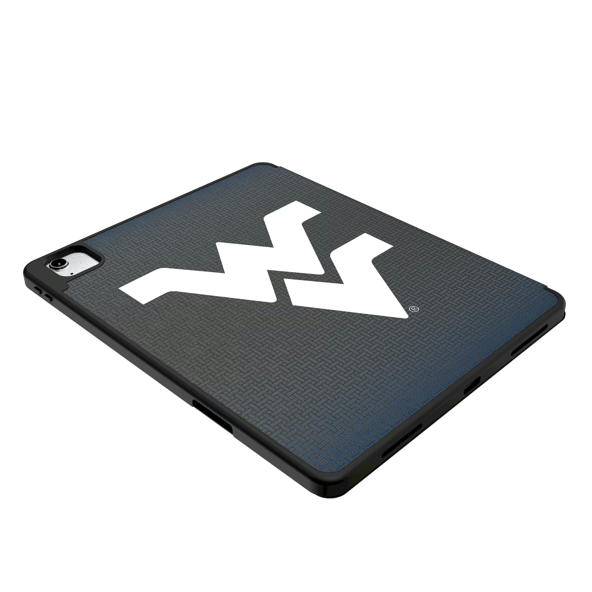 West Virginia University Mountaineers Linen iPad Tablet Case for Apple iPad - Isometric View