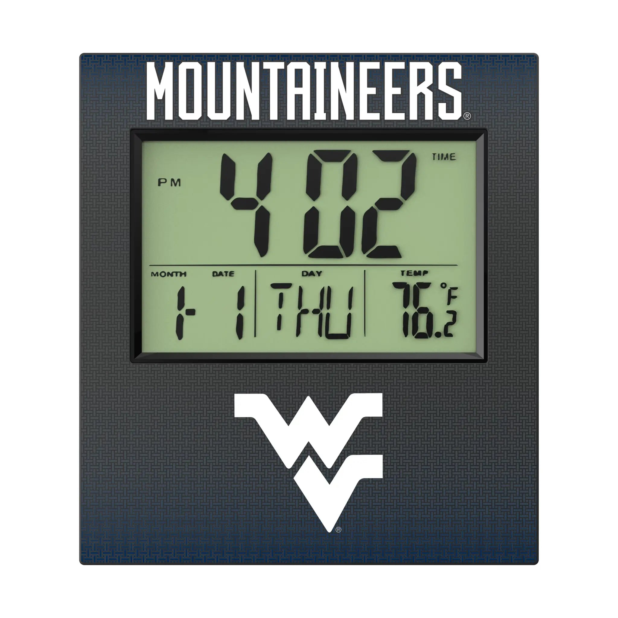 West Virginia University Mountaineers Linen Wall Clock