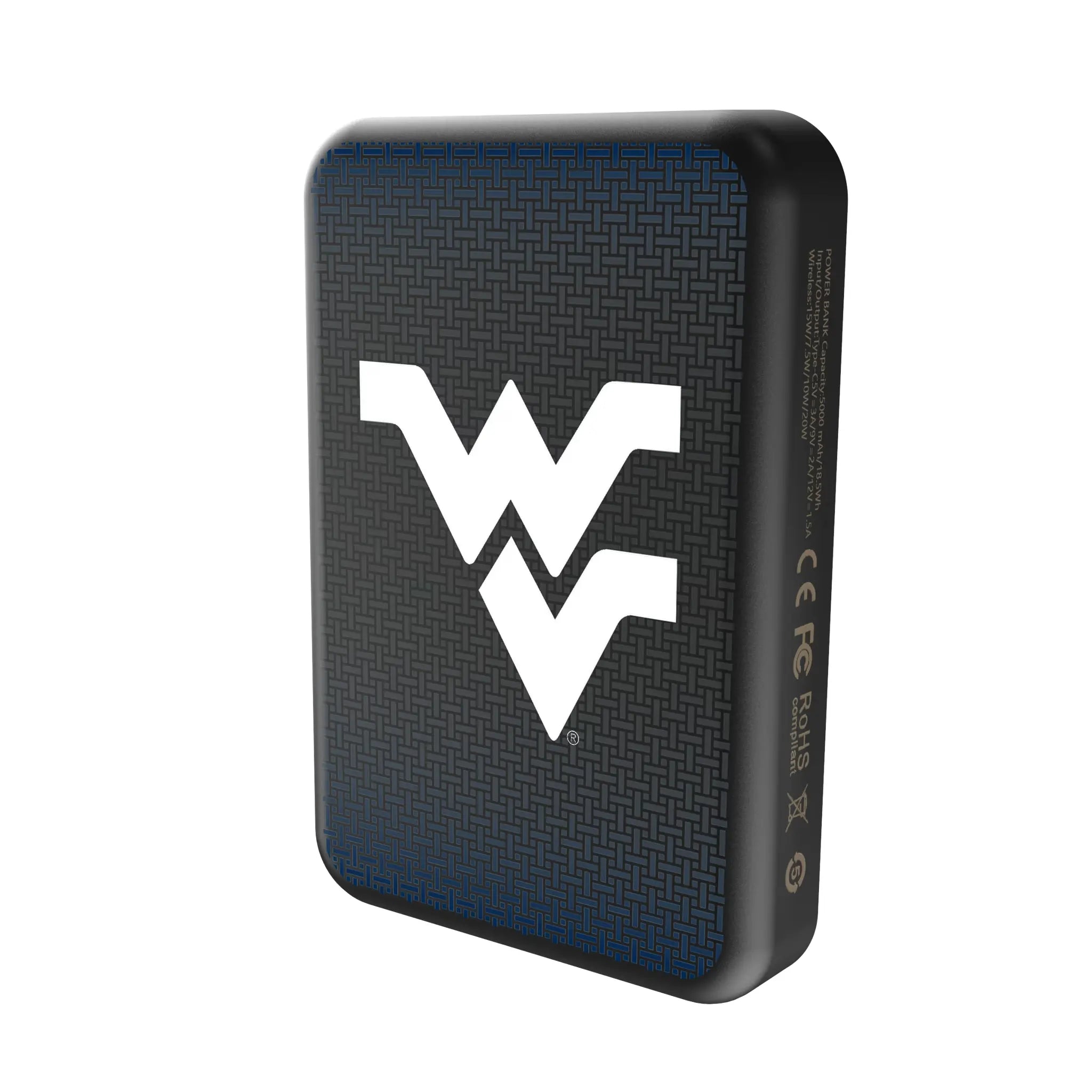 West Virginia University Mountaineers Linen Wireless Mag Power Bank