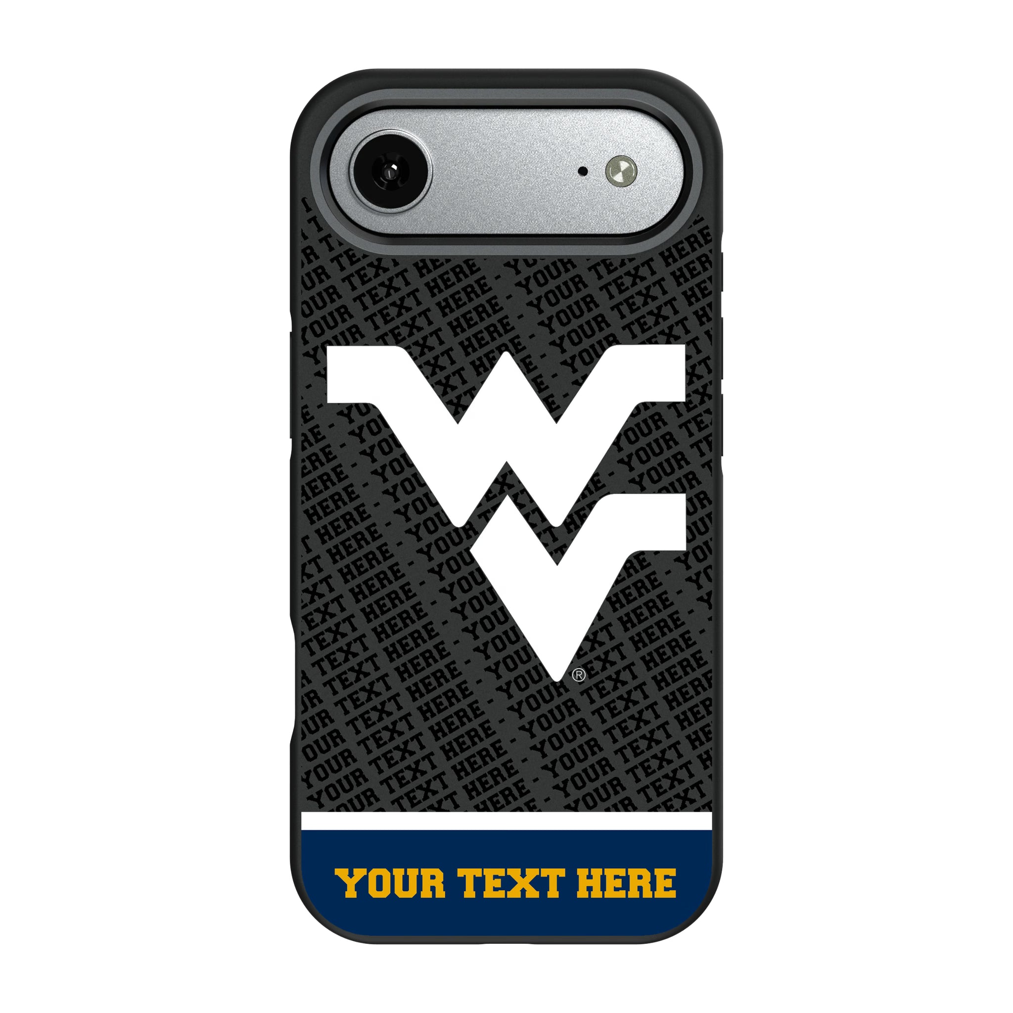 West Virginia University Mountaineers Personalized EndZone Plus iPhone Bump Phone Case for Apple iPhone#Device_iPhone Air