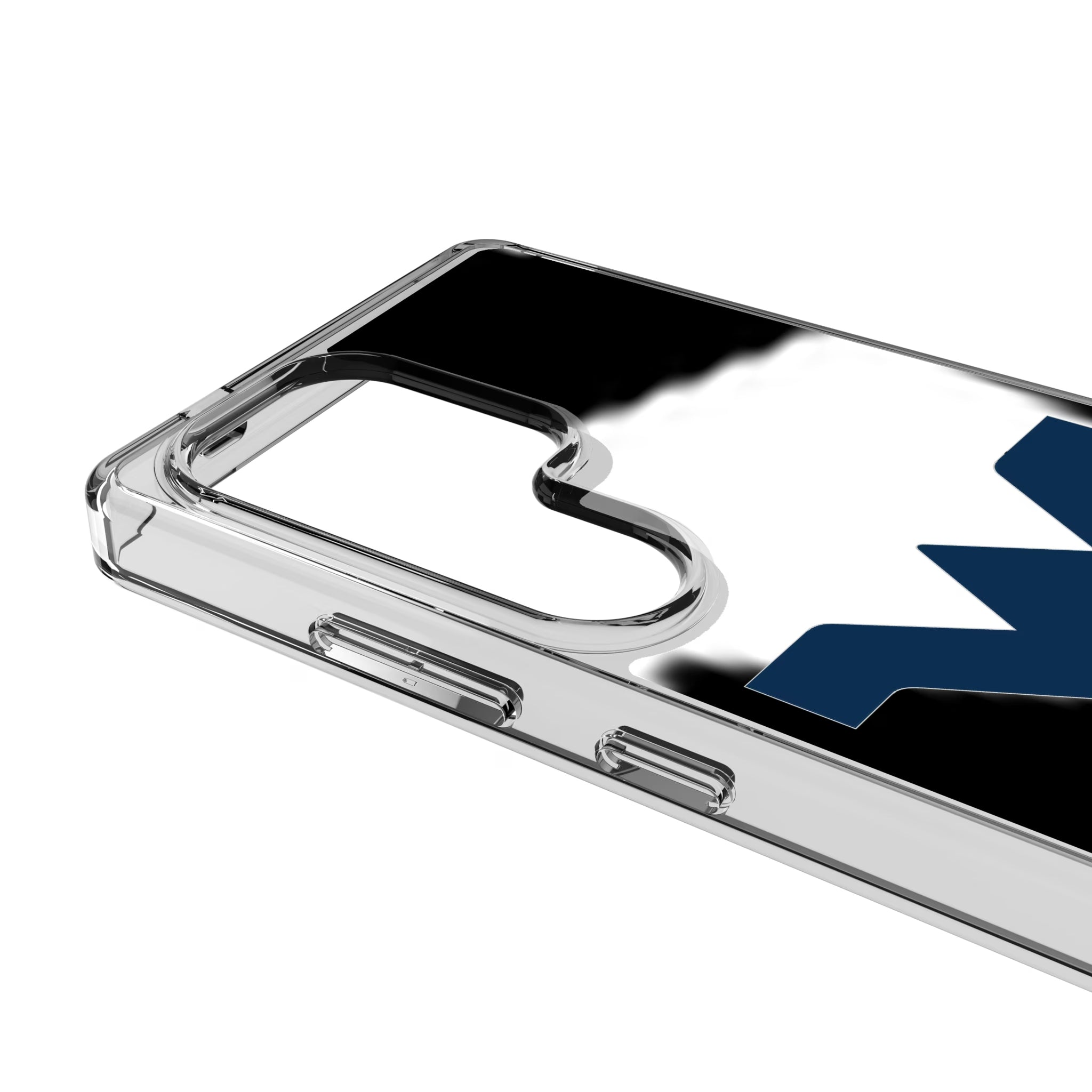 West Virginia University Mountaineers Personalized EndZone Plus Galaxy Clear Phone Case for Samsung Galaxy - Detail