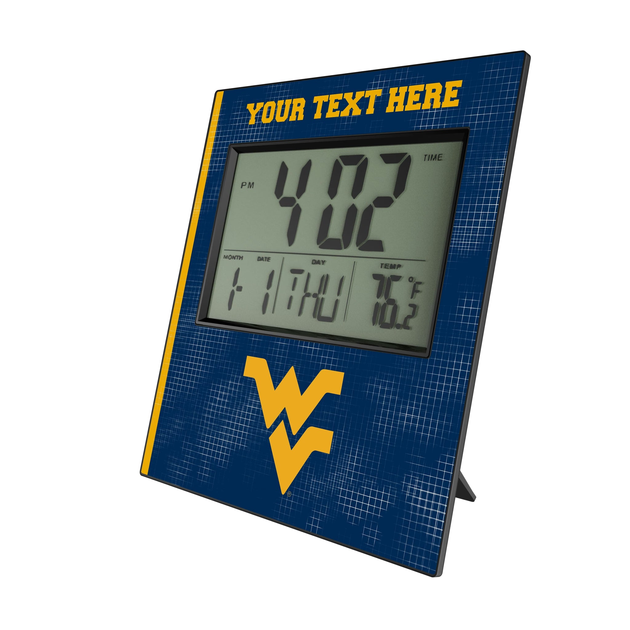 West Virginia University Mountaineers Personalized Hatch Wall Clock