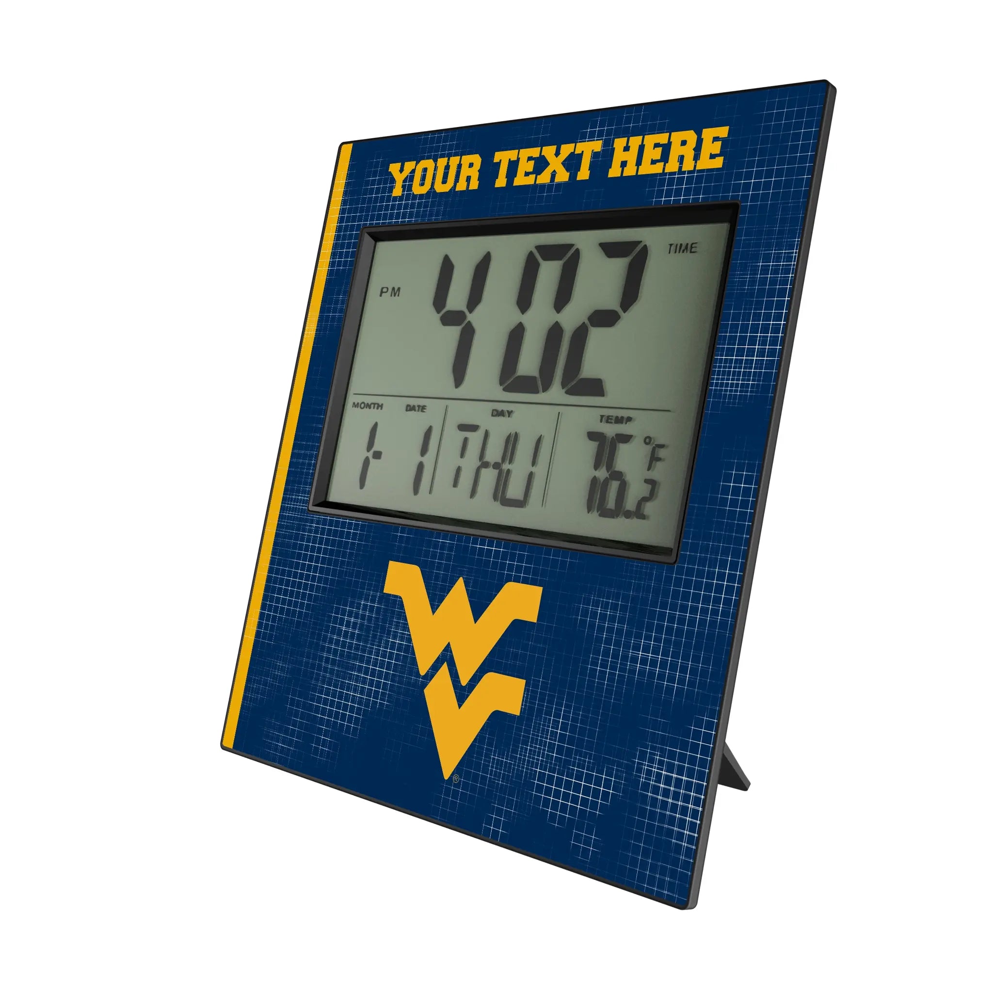West Virginia University Mountaineers Personalized Hatch Wall Clock