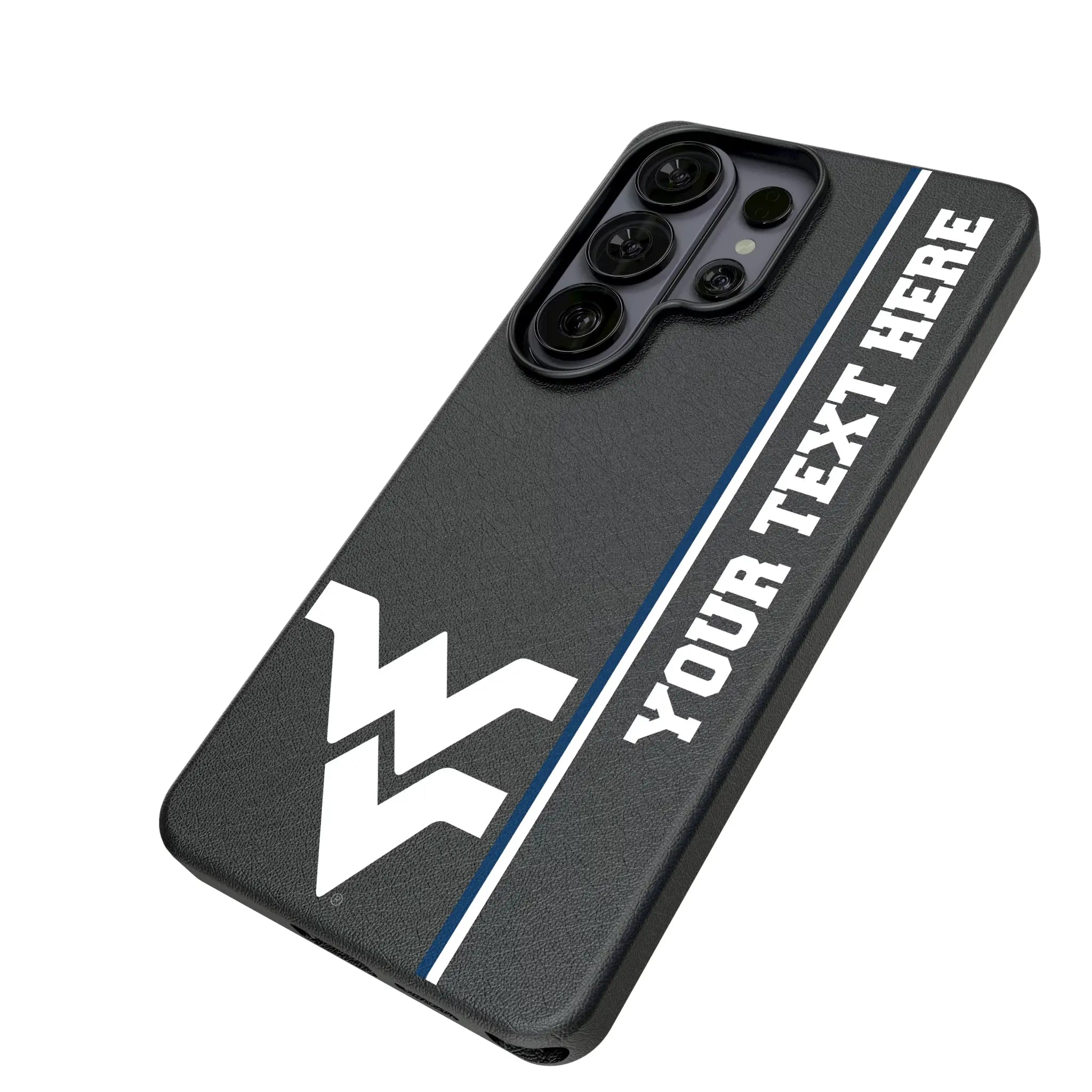 West Virginia University Mountaineers Personalized Sidebard Galaxy MagSafe Compatible Phone Case for Samsung Galaxy - Isometric View#Device_Galaxy S26 Ultra