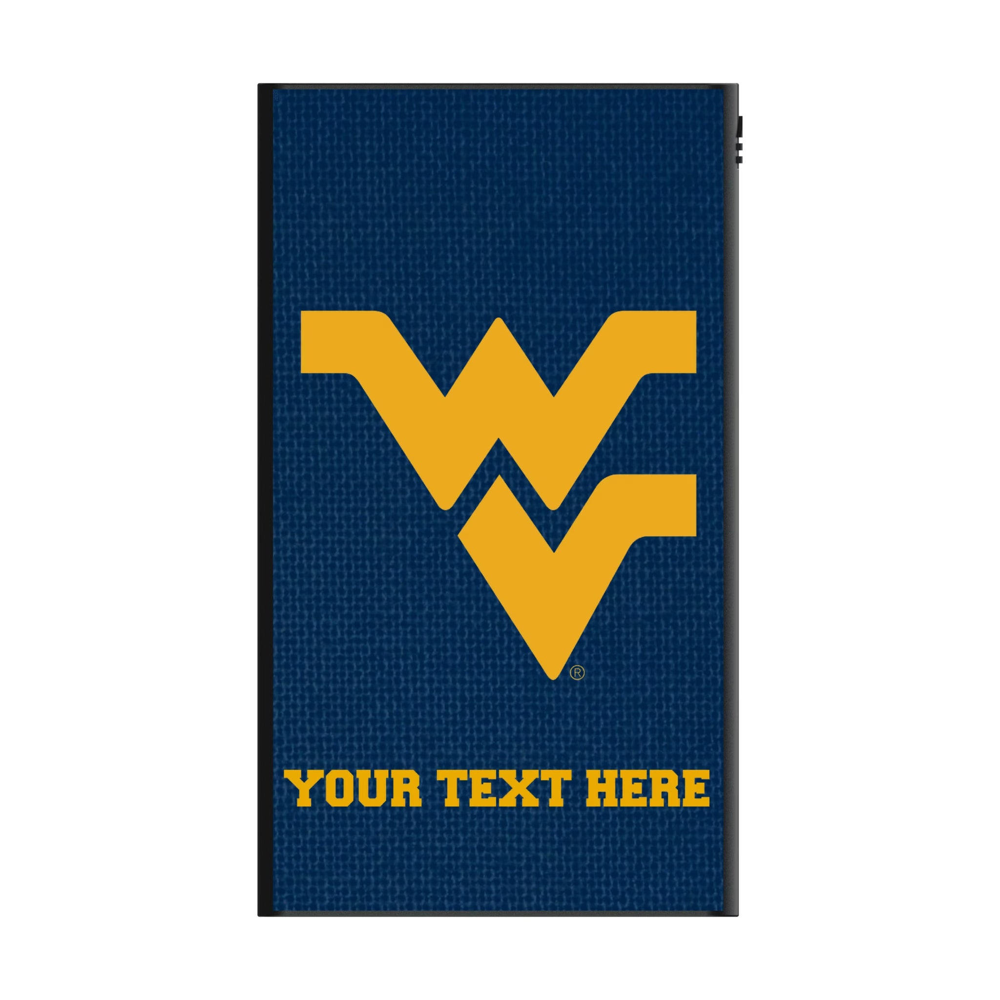 West Virginia University Mountaineers Personalized Solid 5000mAh Flat Powerbank