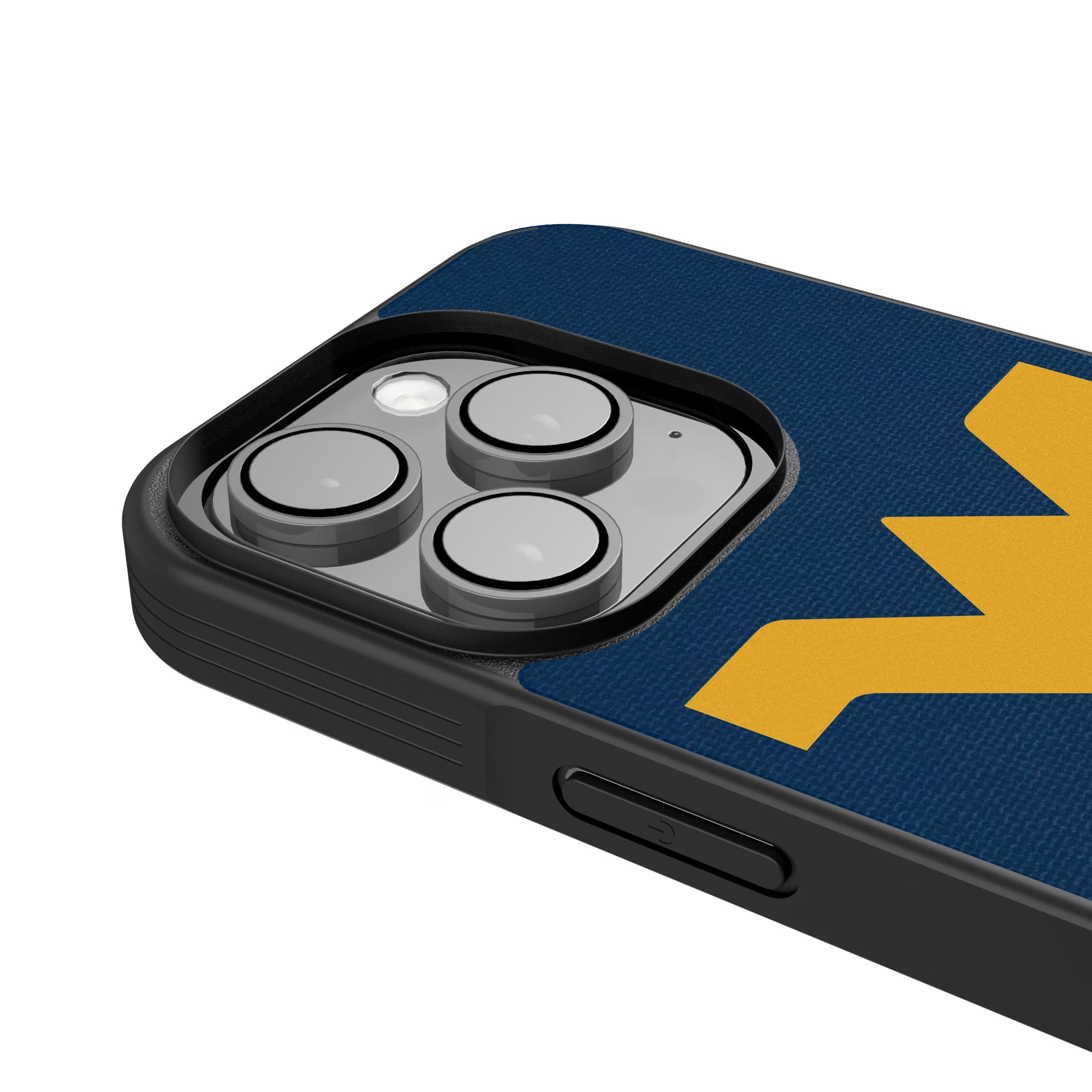 West Virginia University Mountaineers Personalized Stripe iPhone Bump Phone Case for Apple iPhone - Detail